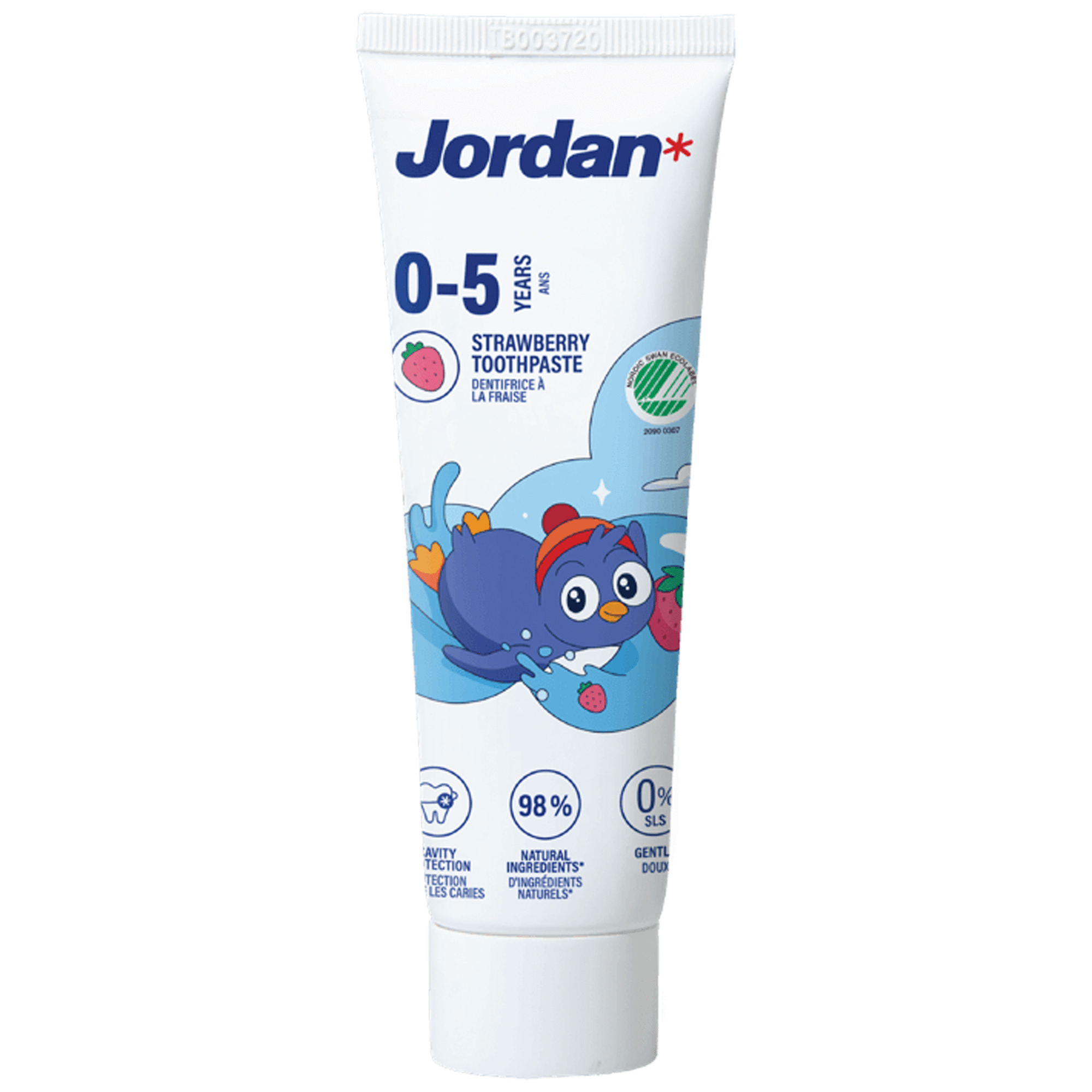 Pasta de Dentes Crian&ccedil;a 0 a 5 Anos Jordan