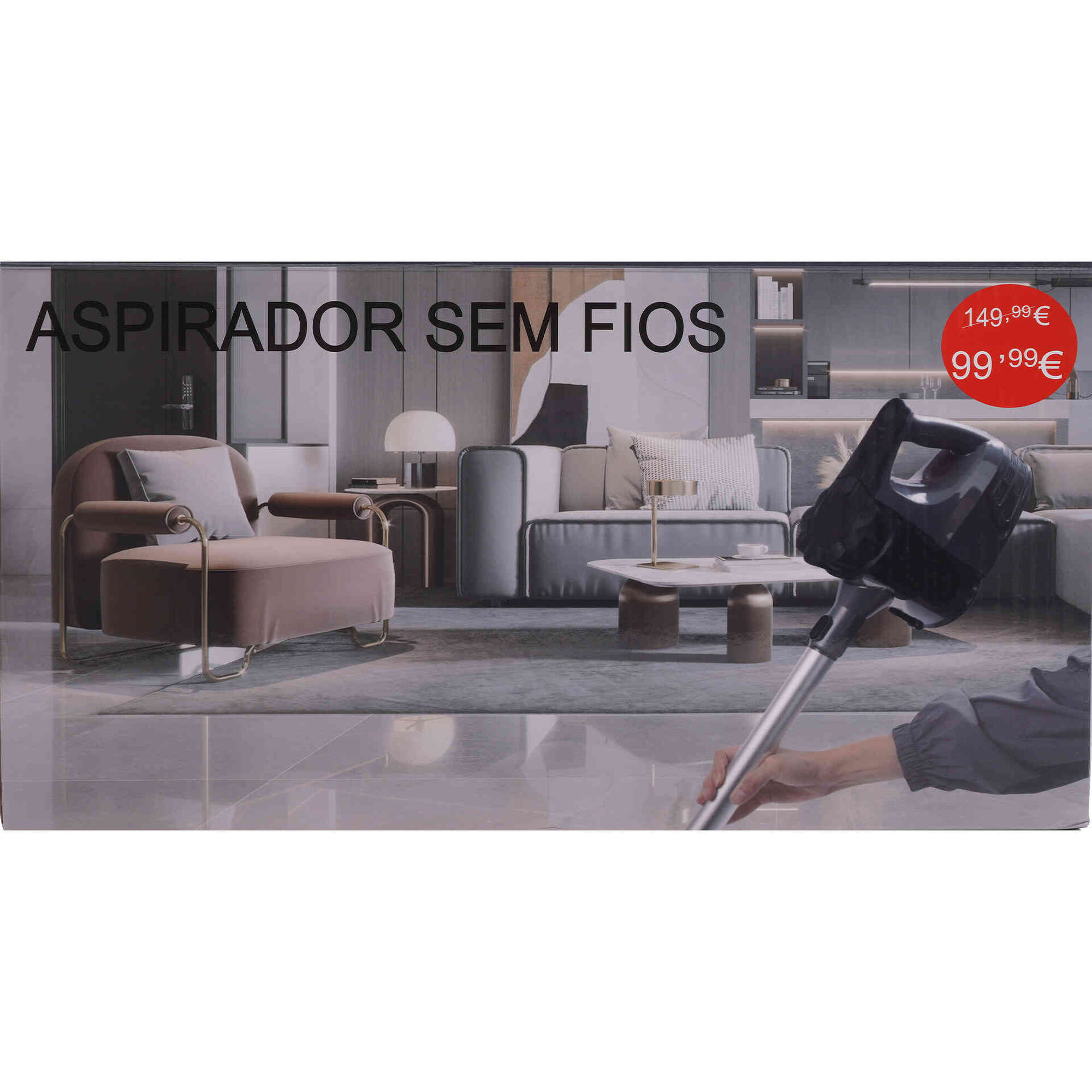 Aspirador sem Fios 120W Bazar&atilde;o