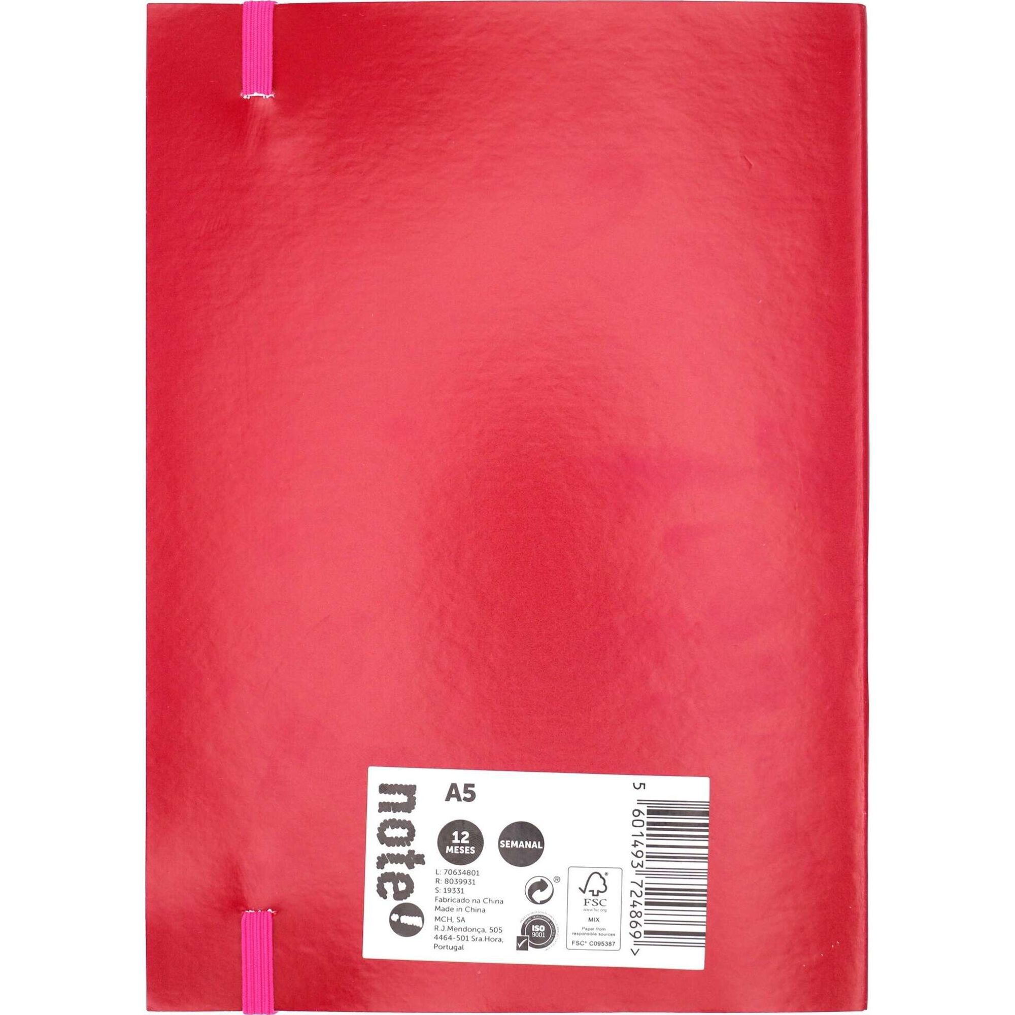 Agenda Semanal A5 com Elástico Plan (vários modelos)