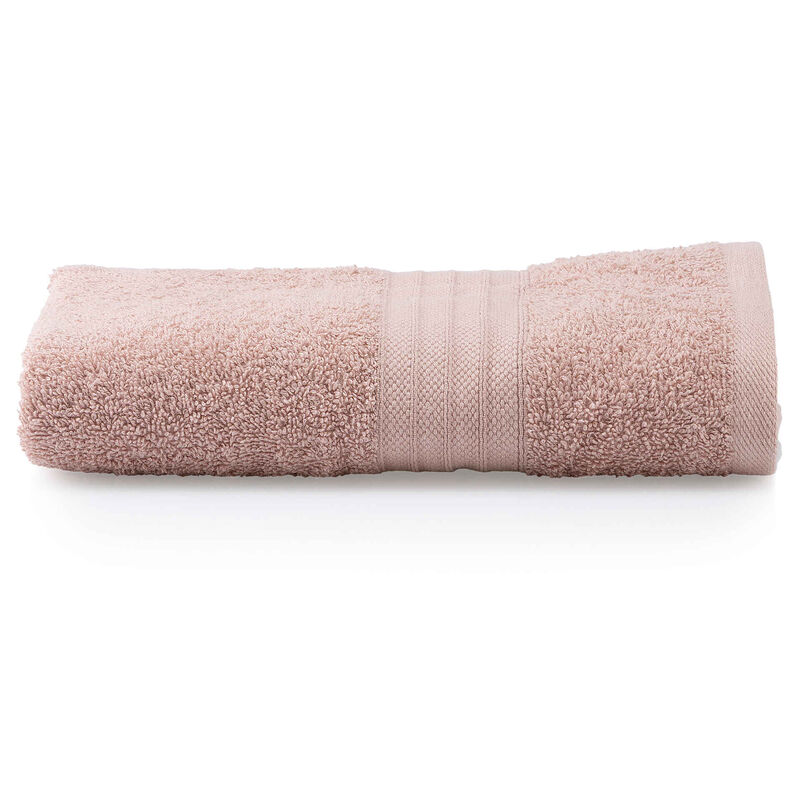 Toalha Mãos Algodão 100x50cm Suave Rosa Kasa