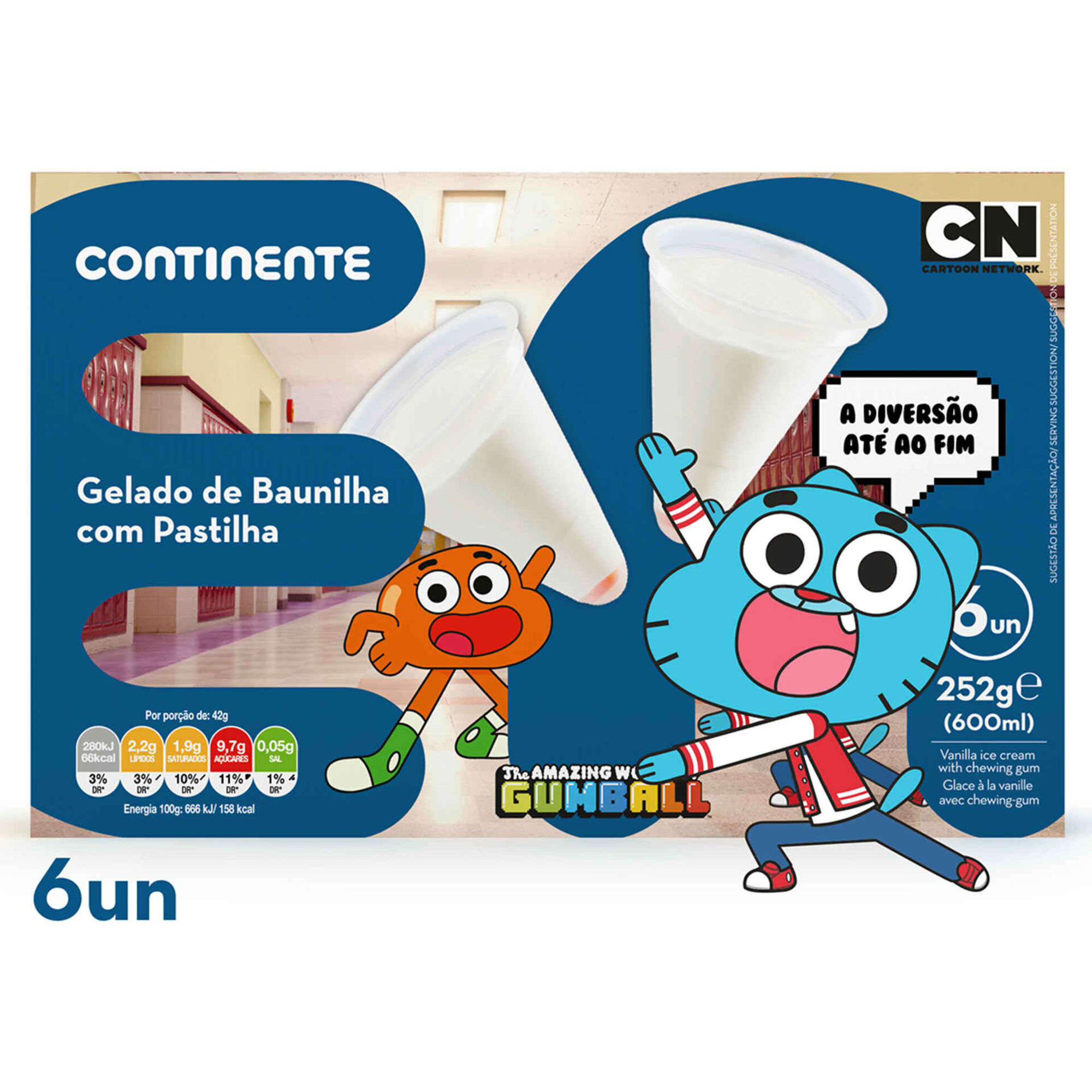 Gelado de Baunilha com Pastilha Elástica Gelado de Baunilha com Pastilha Elástica