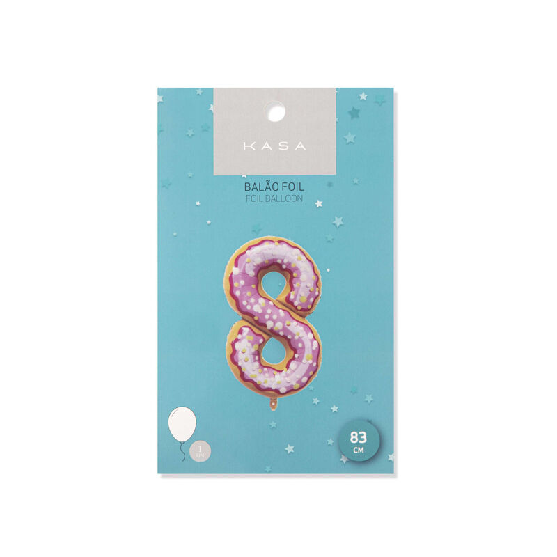 Balão Foil Nº8 83cm Candy Kasa
