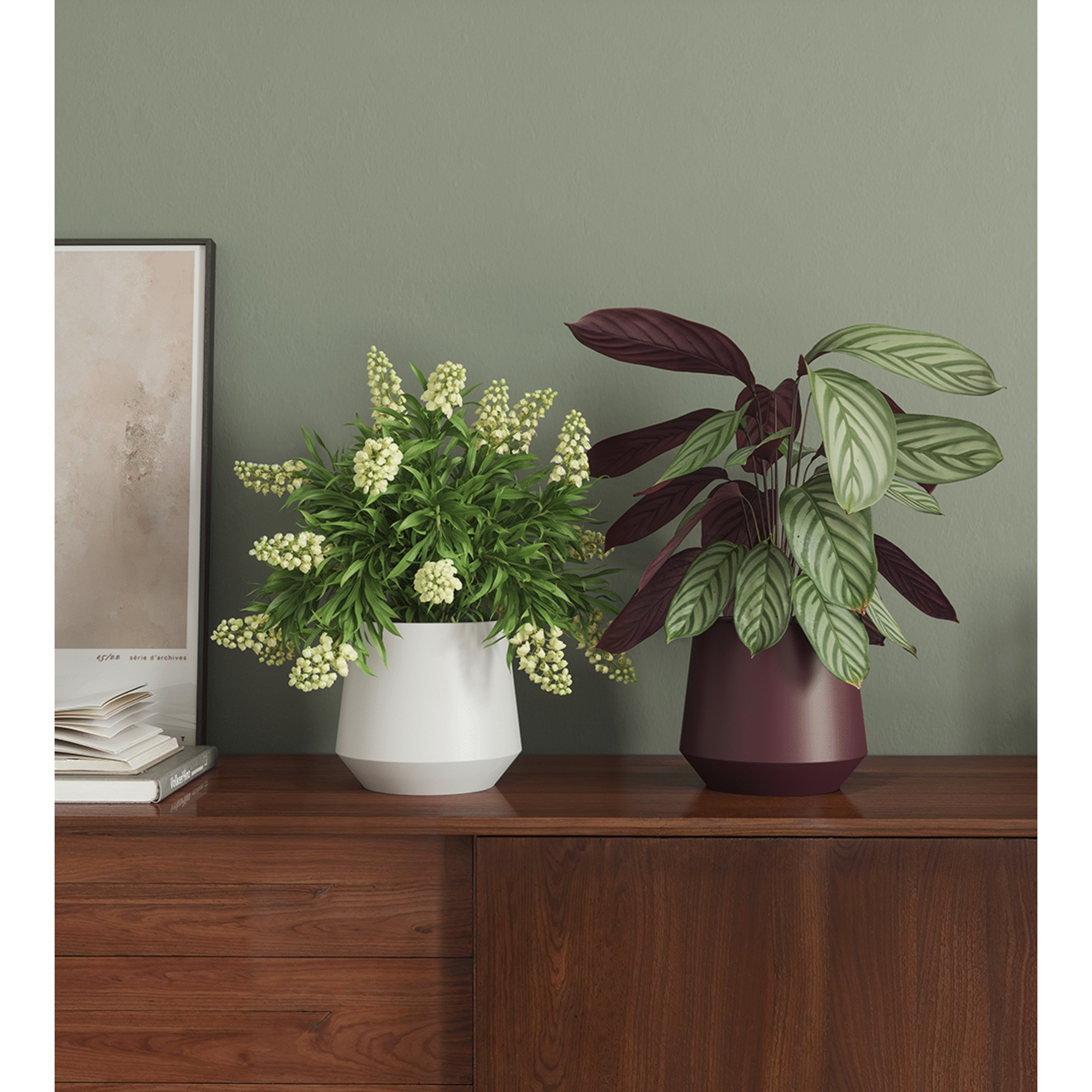 Vaso Redondo Faiança 17cm Branco