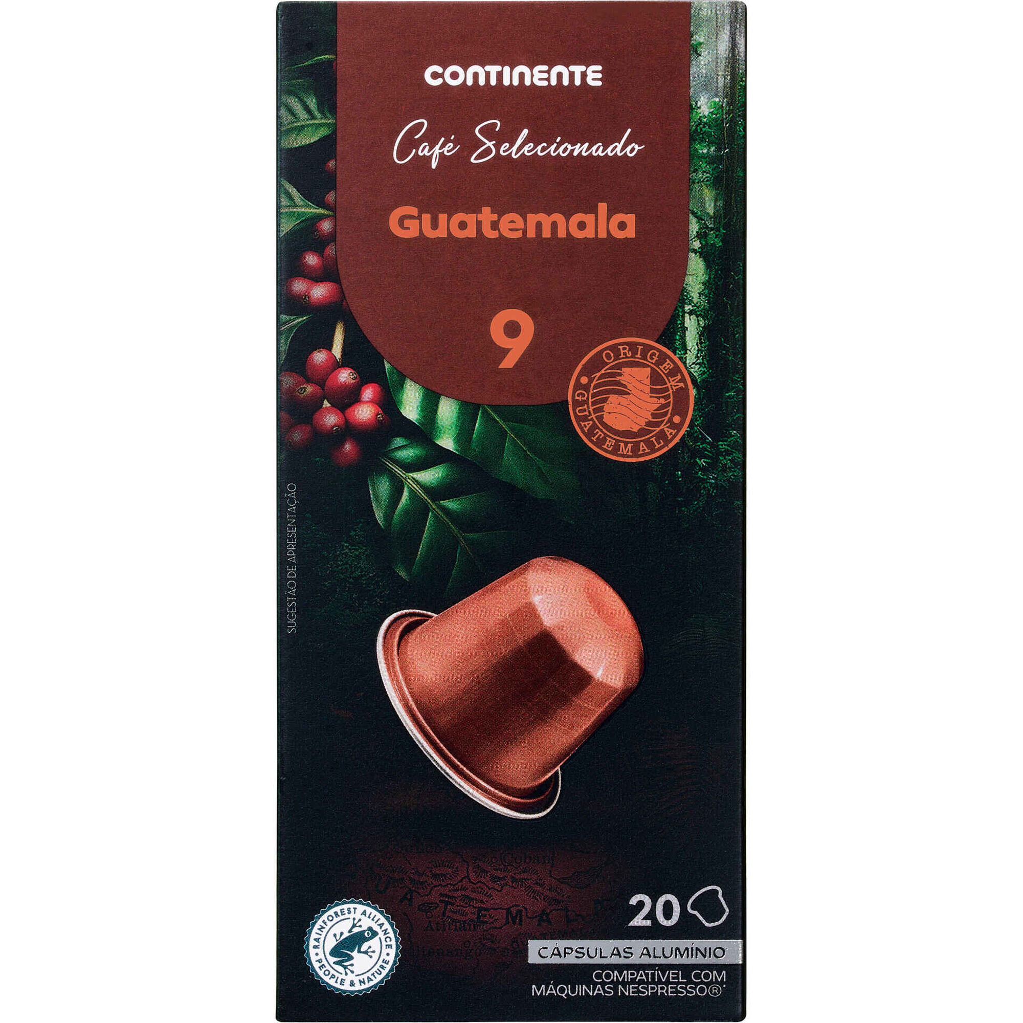 C&aacute;psulas de Caf&eacute; Guatemala Int 9 Continente