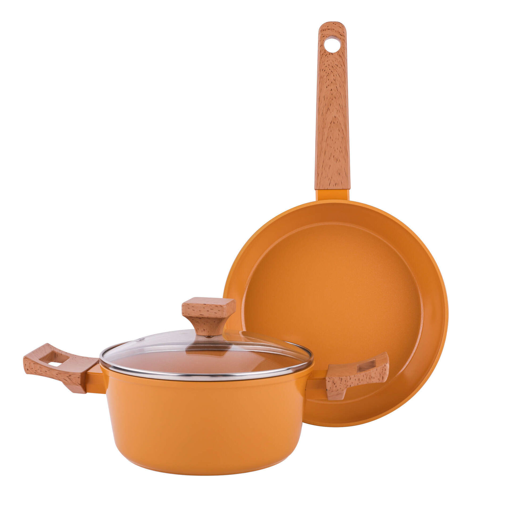 Conjunto Ca&ccedil;arola 20cm e Frigideira 24cm Amar Kasa