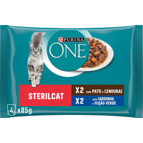 Comida H&uacute;mida para Gato Esterilizado Sardinhas