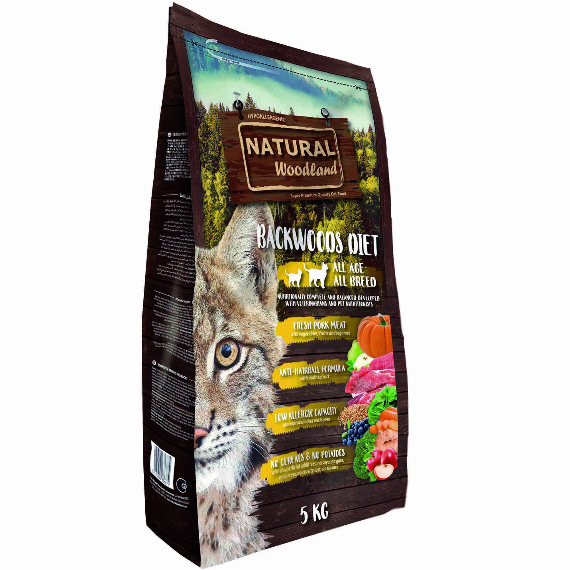 Ra&ccedil;&atilde;o para Gato Adulto Backwoods Diet Natural Greatness