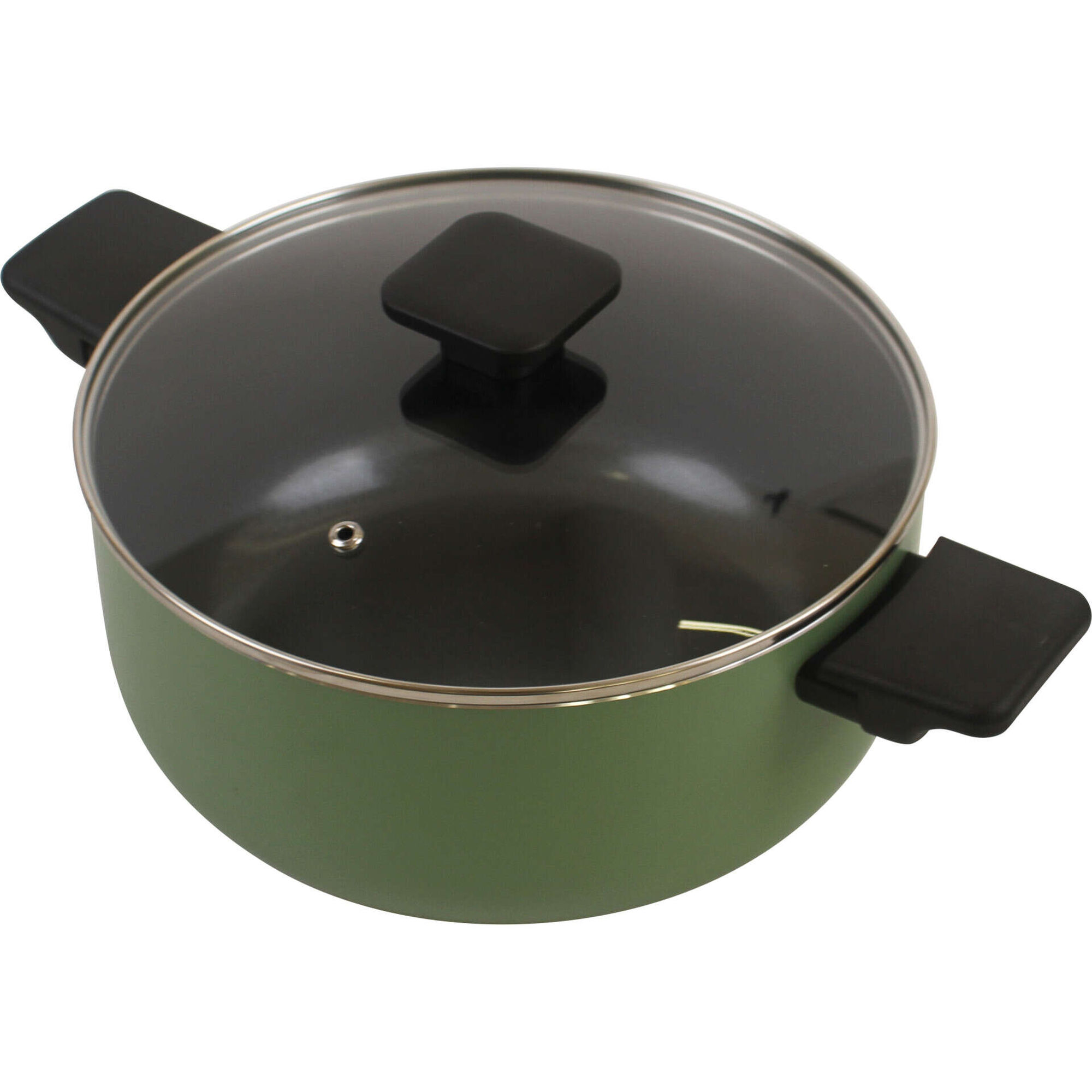 Ca&ccedil;arola 24cm Cer&acirc;mica Square Verde Kasa