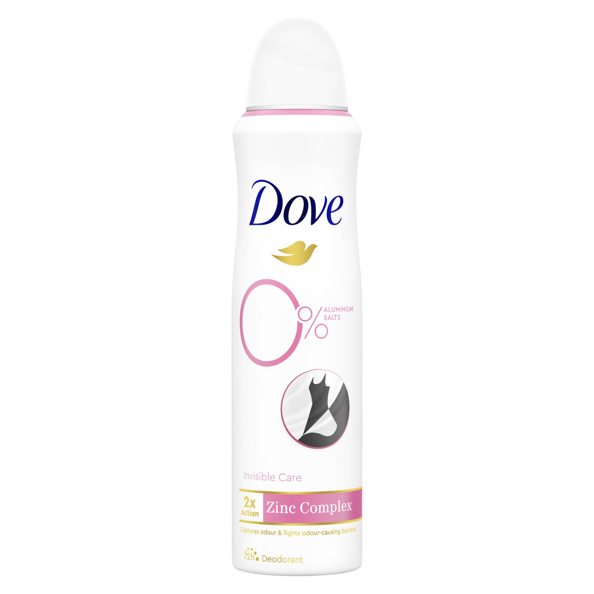 Desodorizante Spray Invisible Care 0% Alumínio 72H