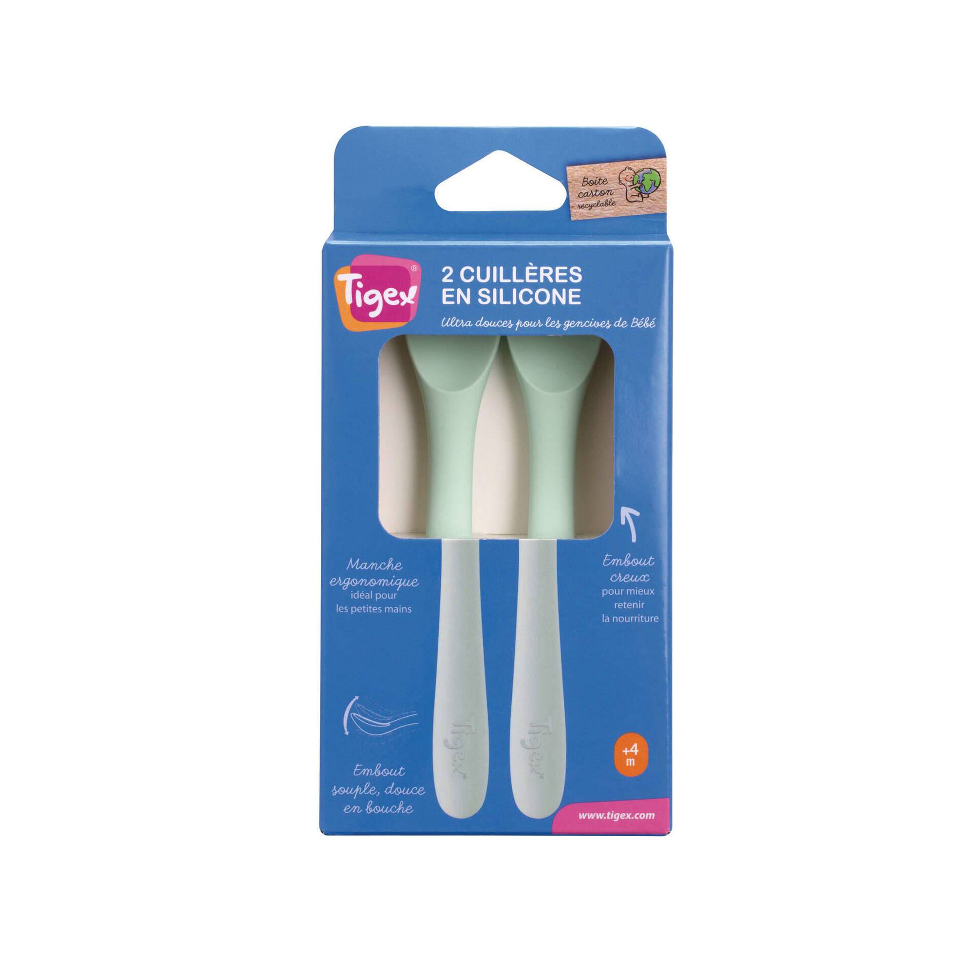 Conjunto 2 Colheres Silicone +6M