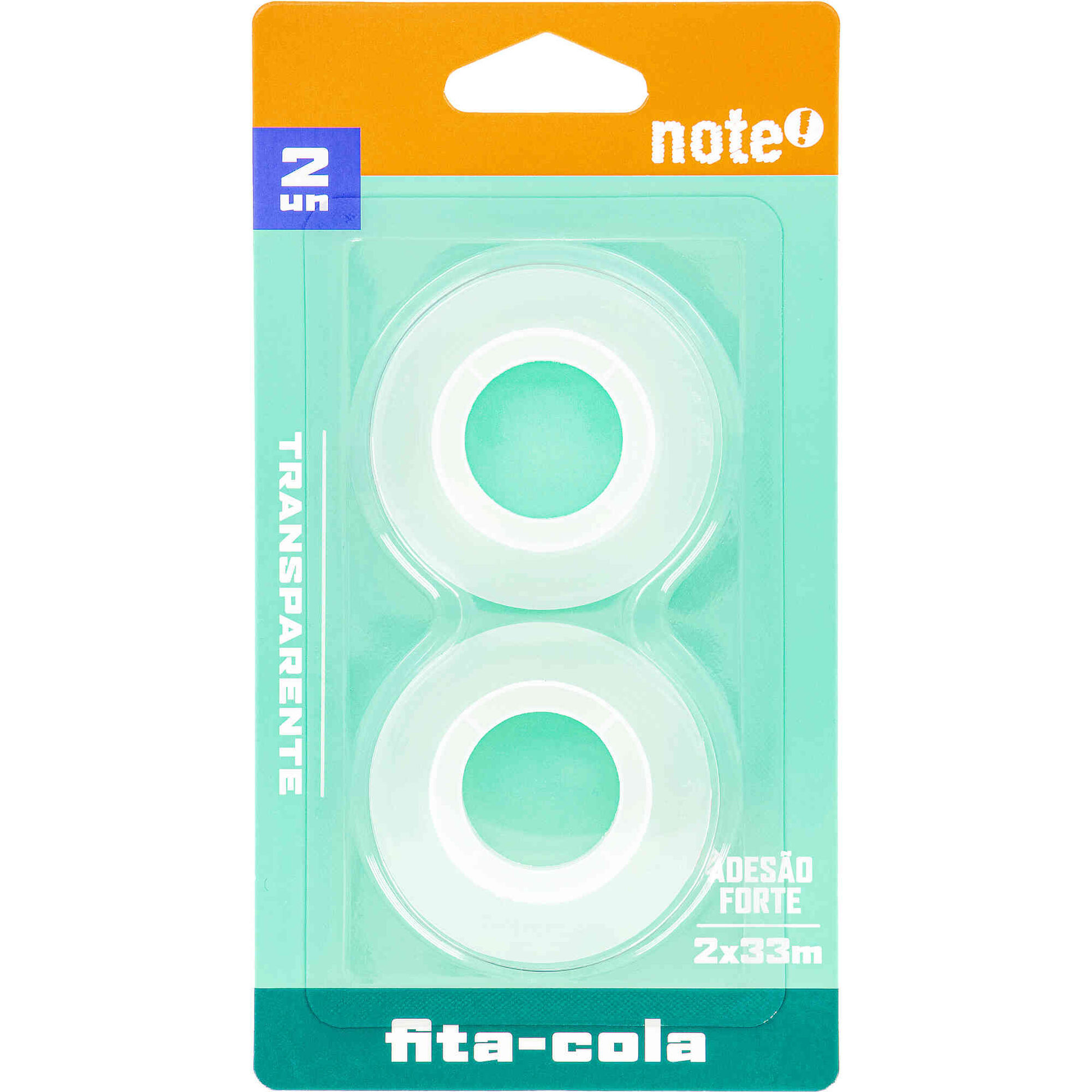 Conjunto 2 Fitas-Cola 15mm Transparente Note!