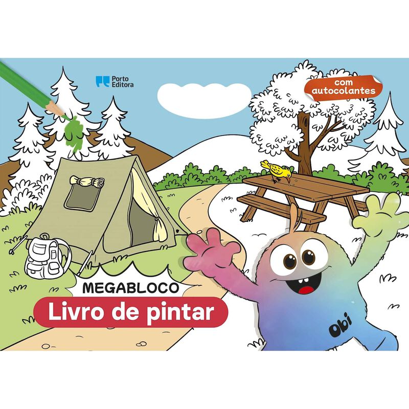 Megabloco: Livro de pintar Obi de Porto Editora
