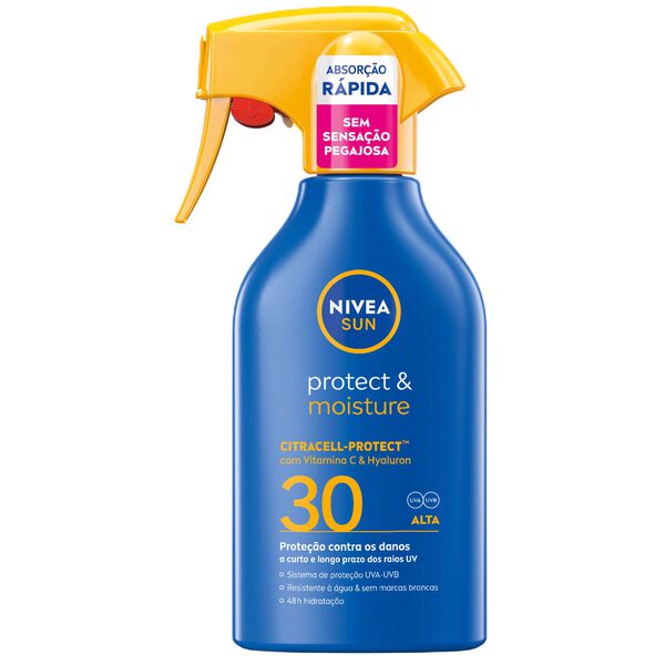 Protetor Solar Spray Protect & Moisture Familiar FPS 30 Nivea Sun