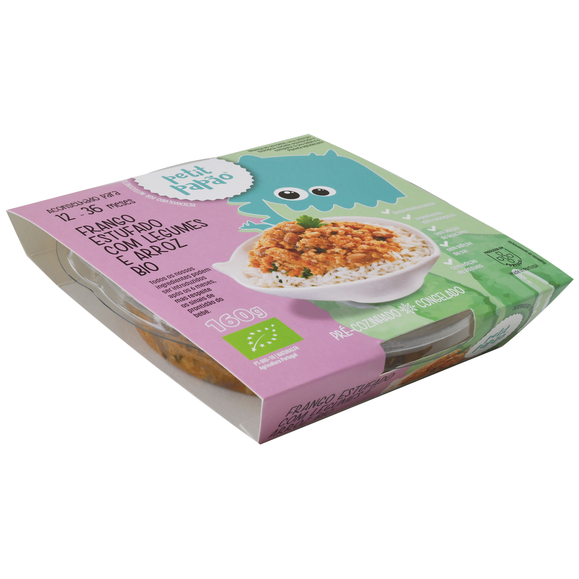 Refei&ccedil;&atilde;o Frango com Legumes e Arroz Biol&oacute;gico Beb&eacute; +12M Petit Pap&atilde;o
