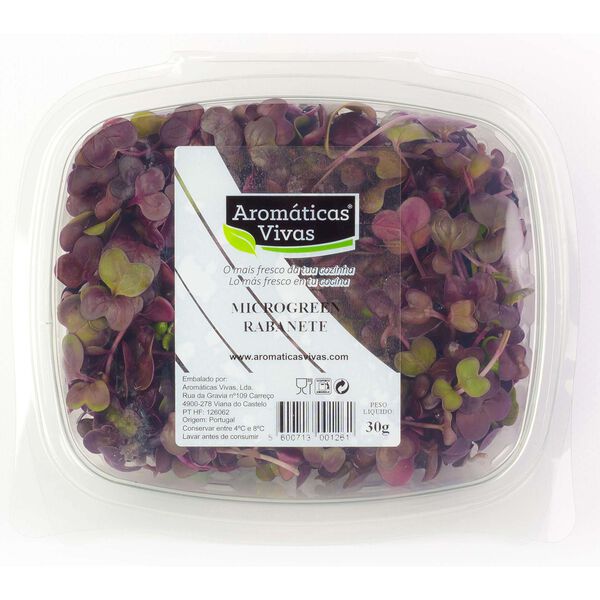 Microgreen Rabanete Aromáticas Vivas