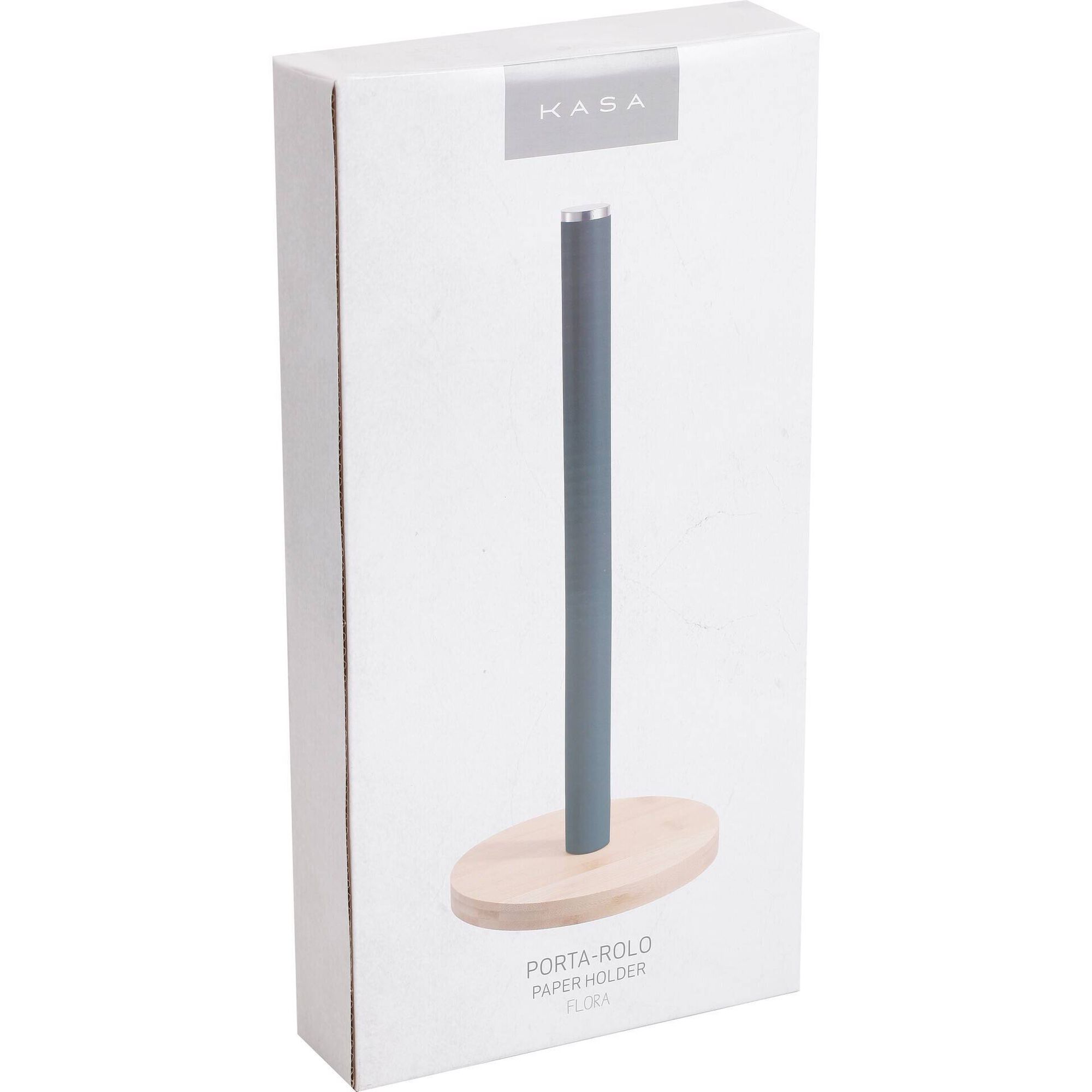 Porta Rolo Flora Azul Kasa