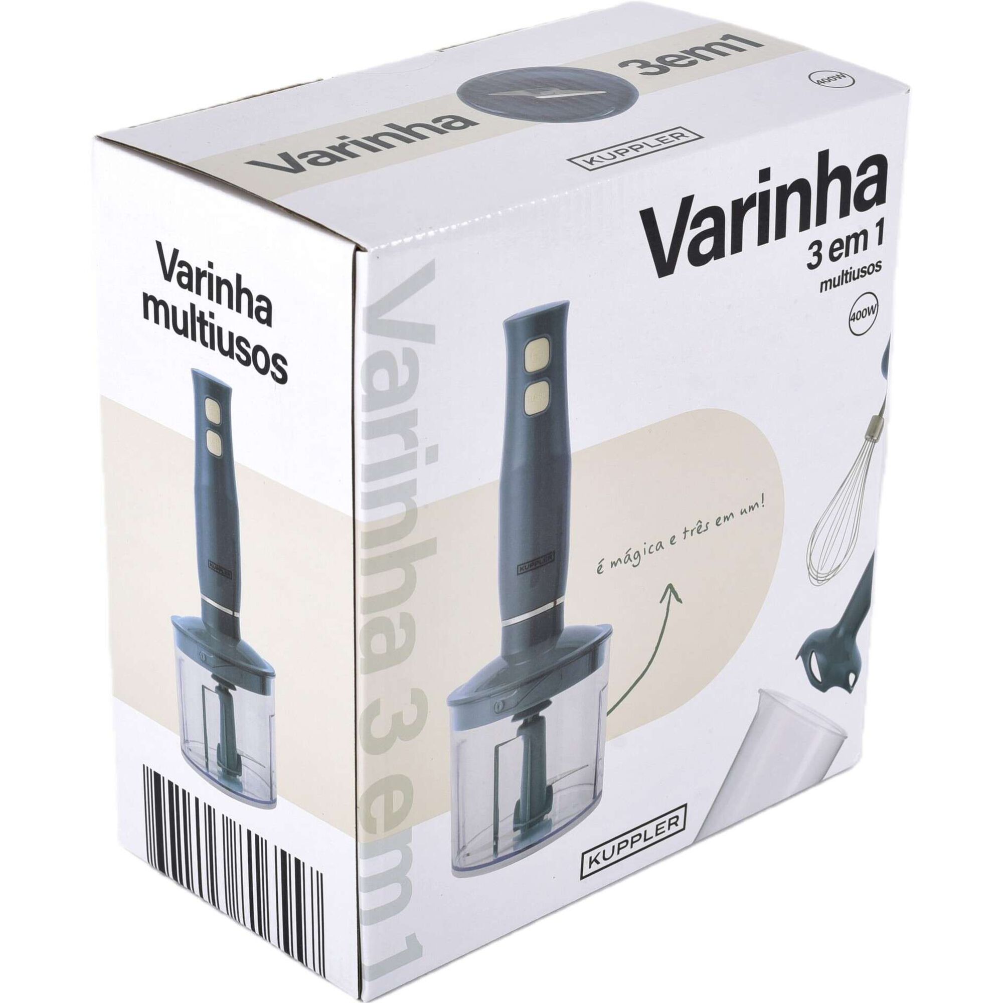Varinha M&aacute;gica com Acess&oacute;rios 3 em 1 Cinza Kuppler