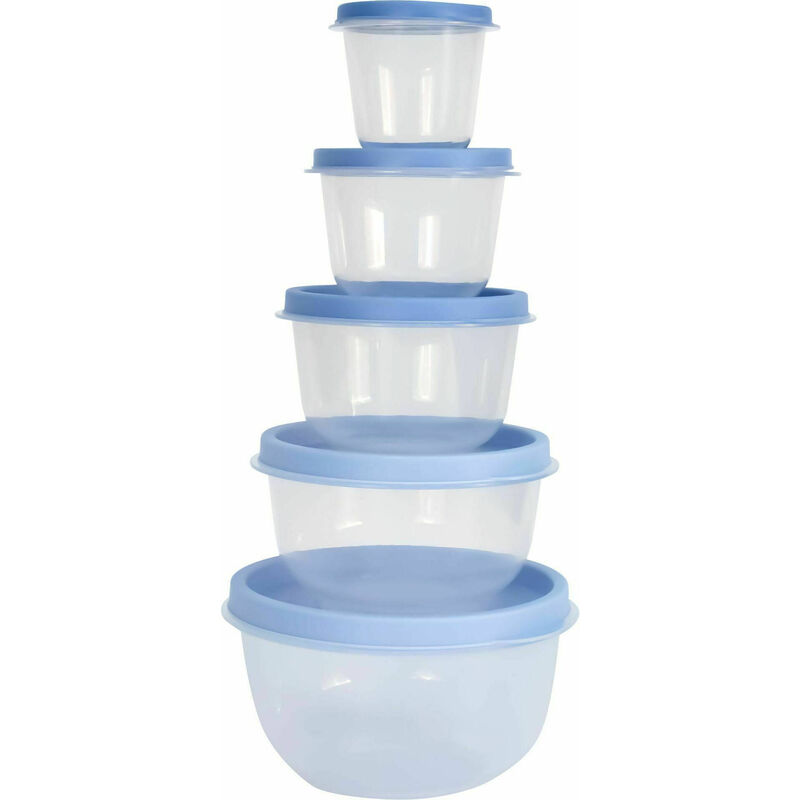 Conjunto 5 Caixas Herméticas Redondas Kasa
