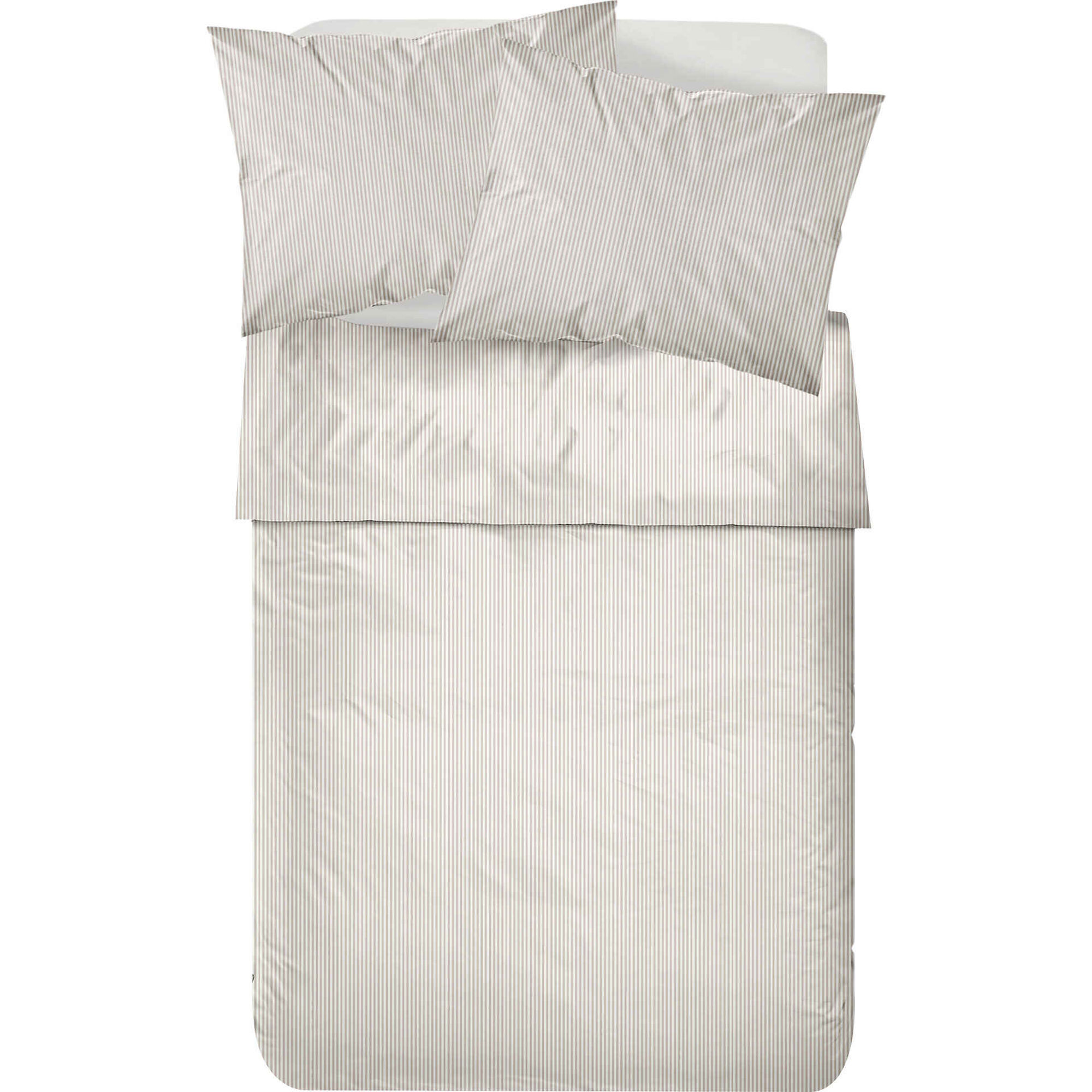 Conjunto Lençóis Microfibra 220x270cm Riscas Bege Conjunto Lençóis Microfibra 220x270cm Riscas Bege