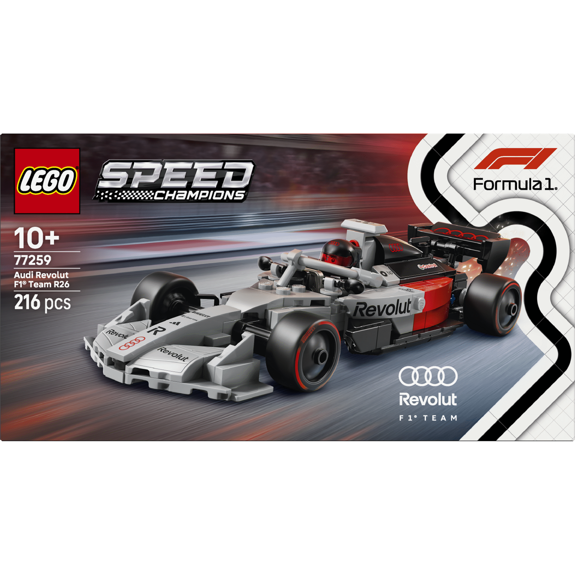 LEGO Speed Champions - Carro de Corrida Audi Revolut F1 Team R26 - 77259