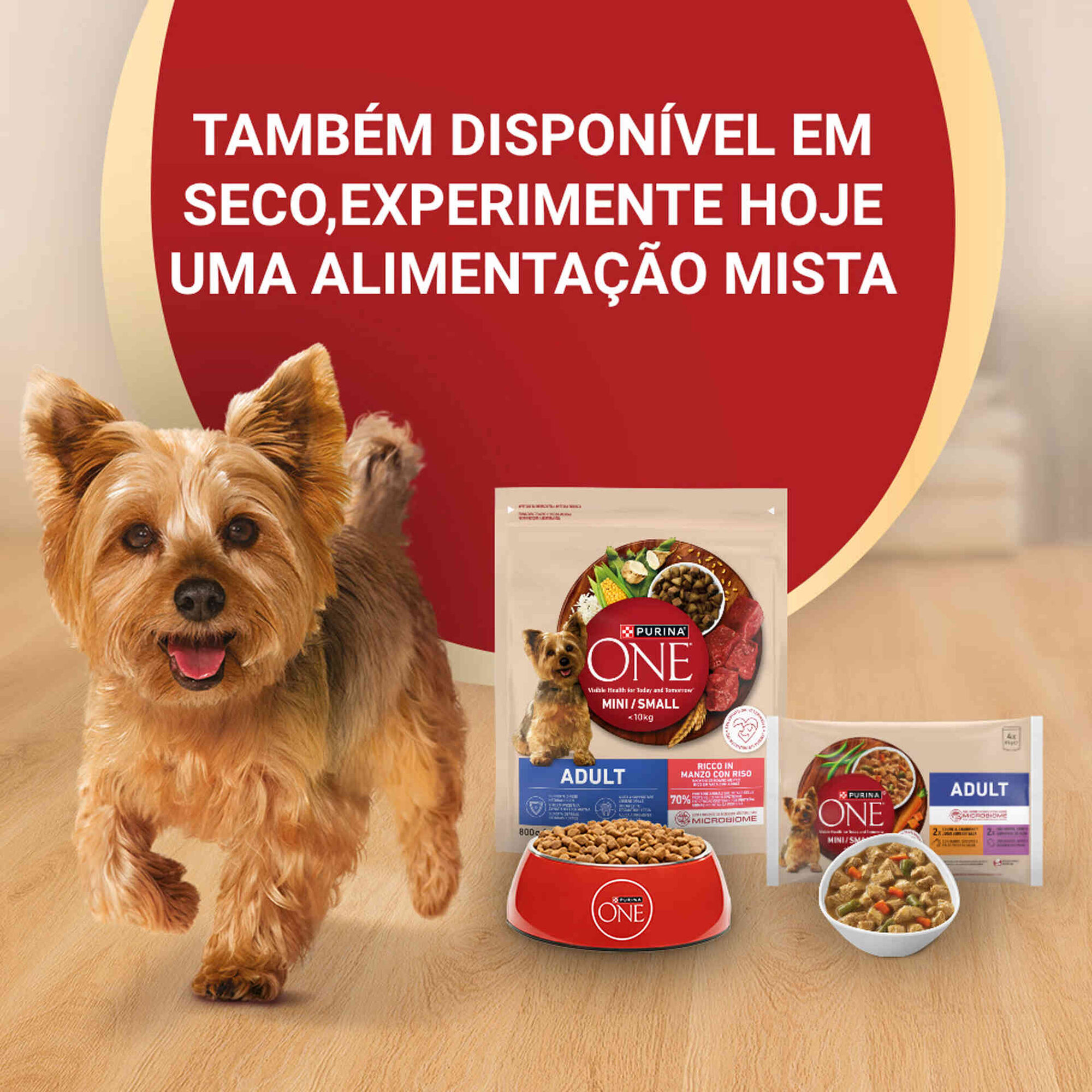 Comida H&uacute;mida para C&atilde;o Mix Purina One Mini