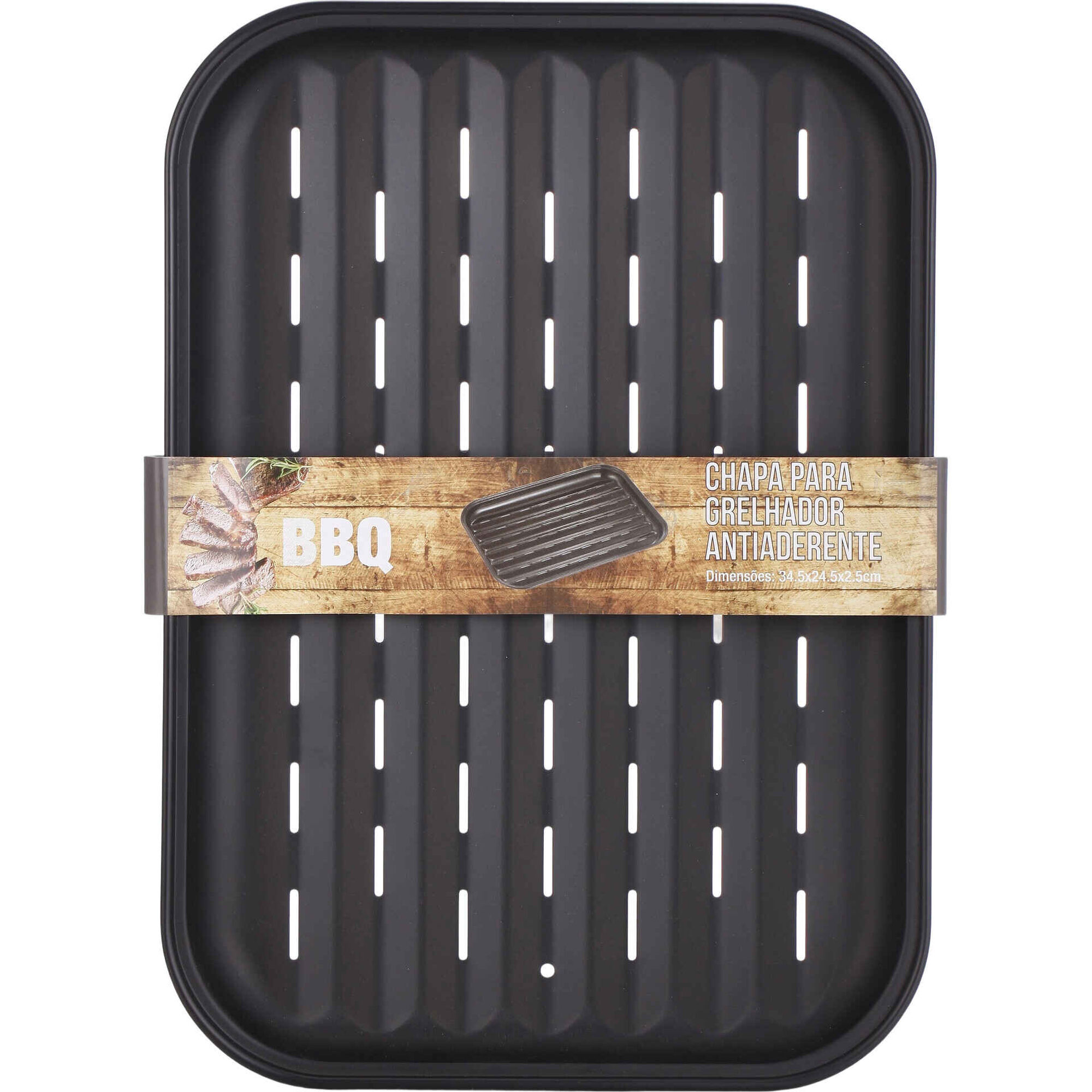 Chapa para Grelhador Antiaderente 34x24,5cm