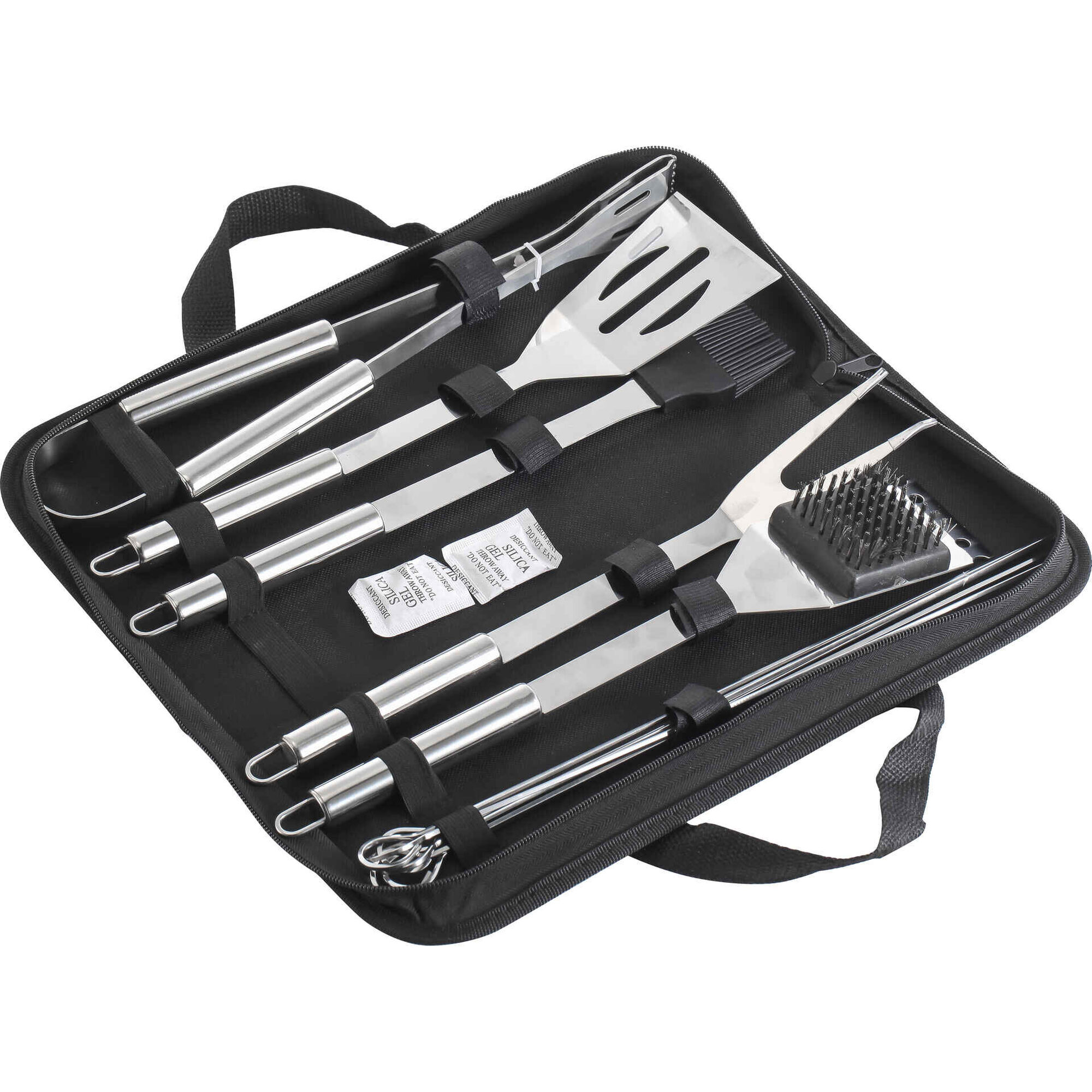 Kit Utens&iacute;lios para Churrasco Preta BBQ Collection