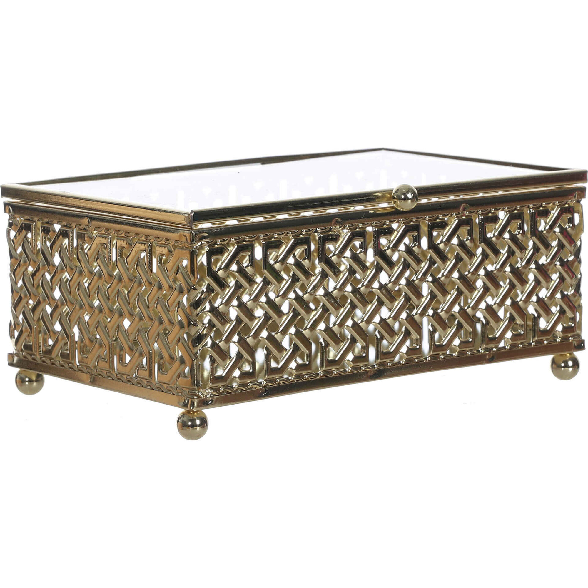 Caixa Decorativa 15x11x7cm Dourada