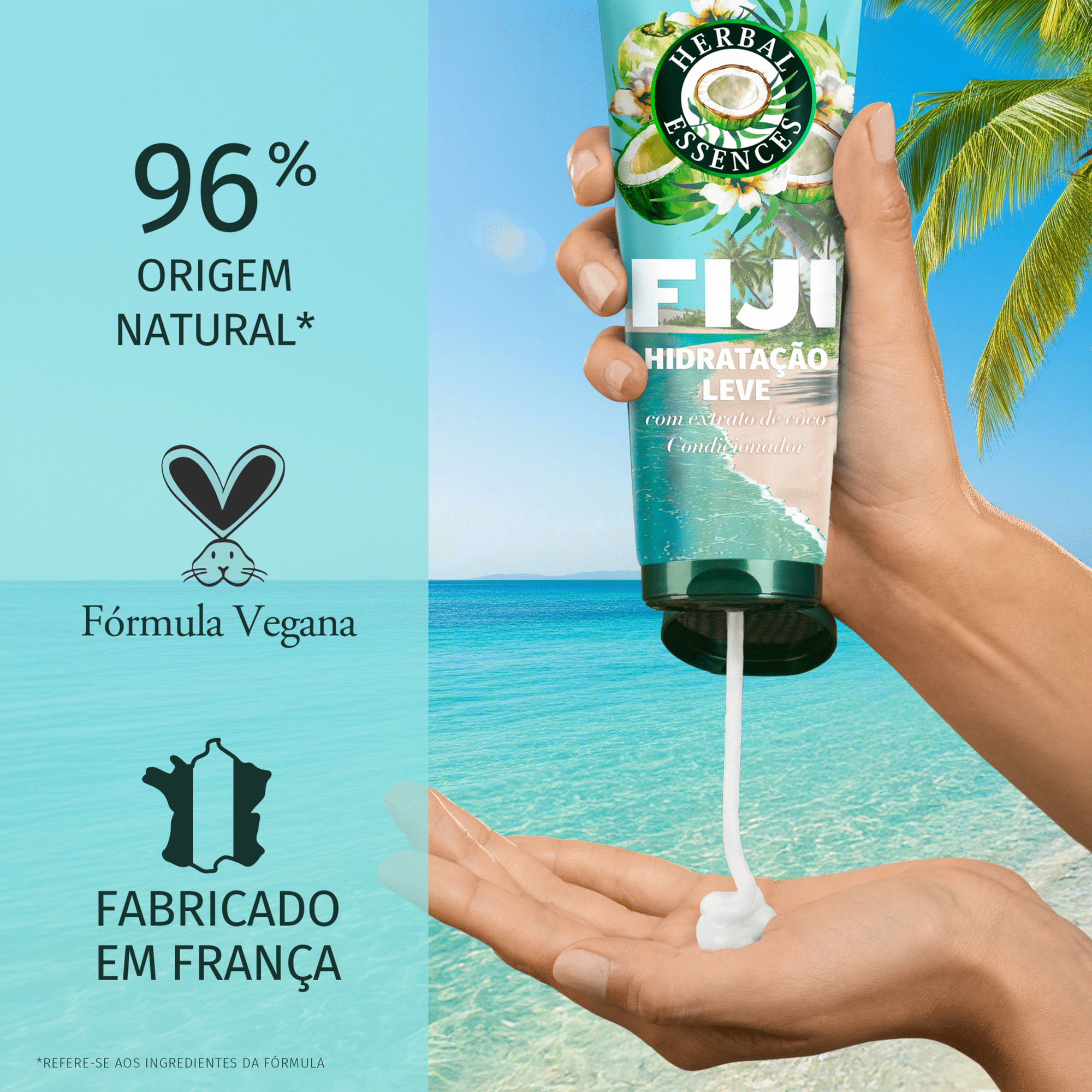 Condicionador Hidrata&ccedil;&atilde;o Leve Fiji Coco Herbal Essences
