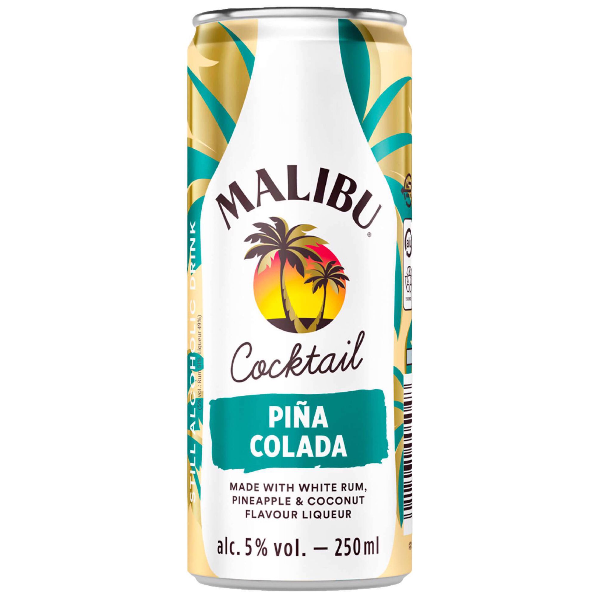 Malibu Piña Colada Bebida Alcoólica