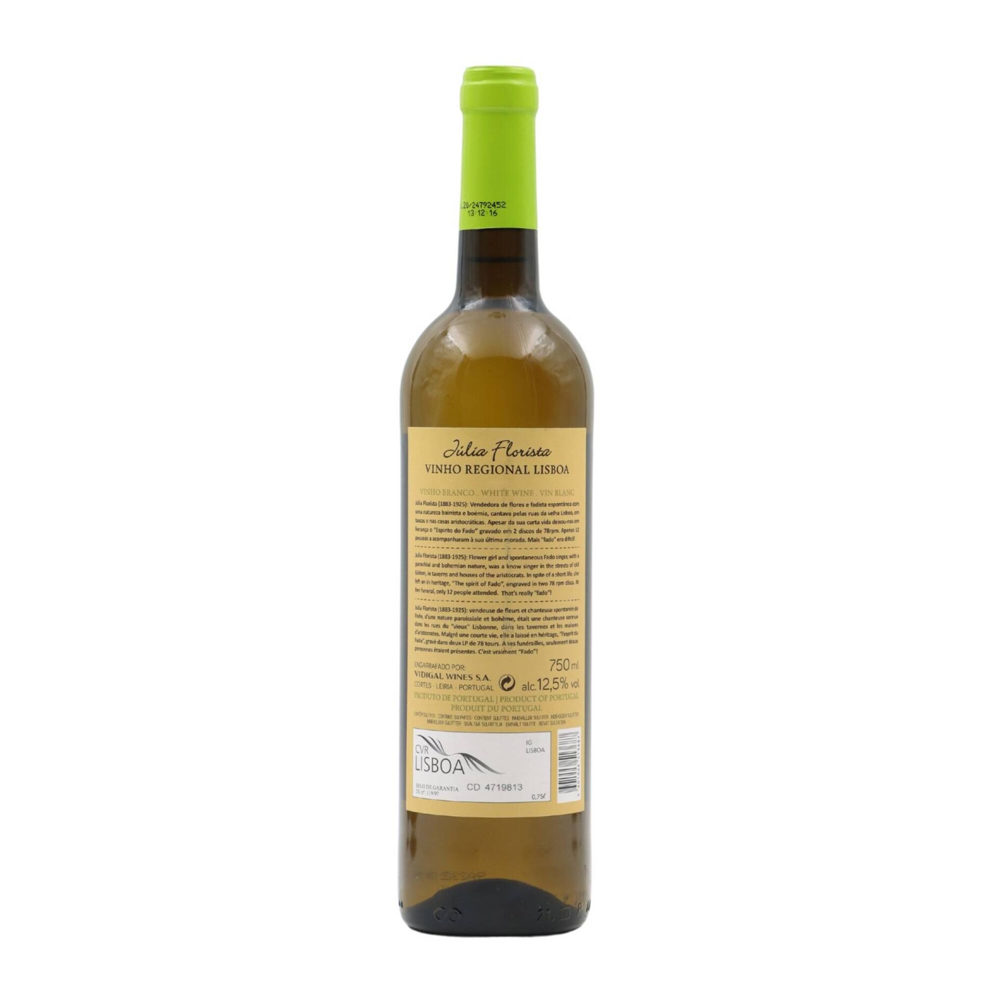 J&uacute;lia Florista Lisboa Vinho Branco