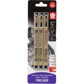 Marcadores Pigma Micron Ponta Fina e Ponta Pincel