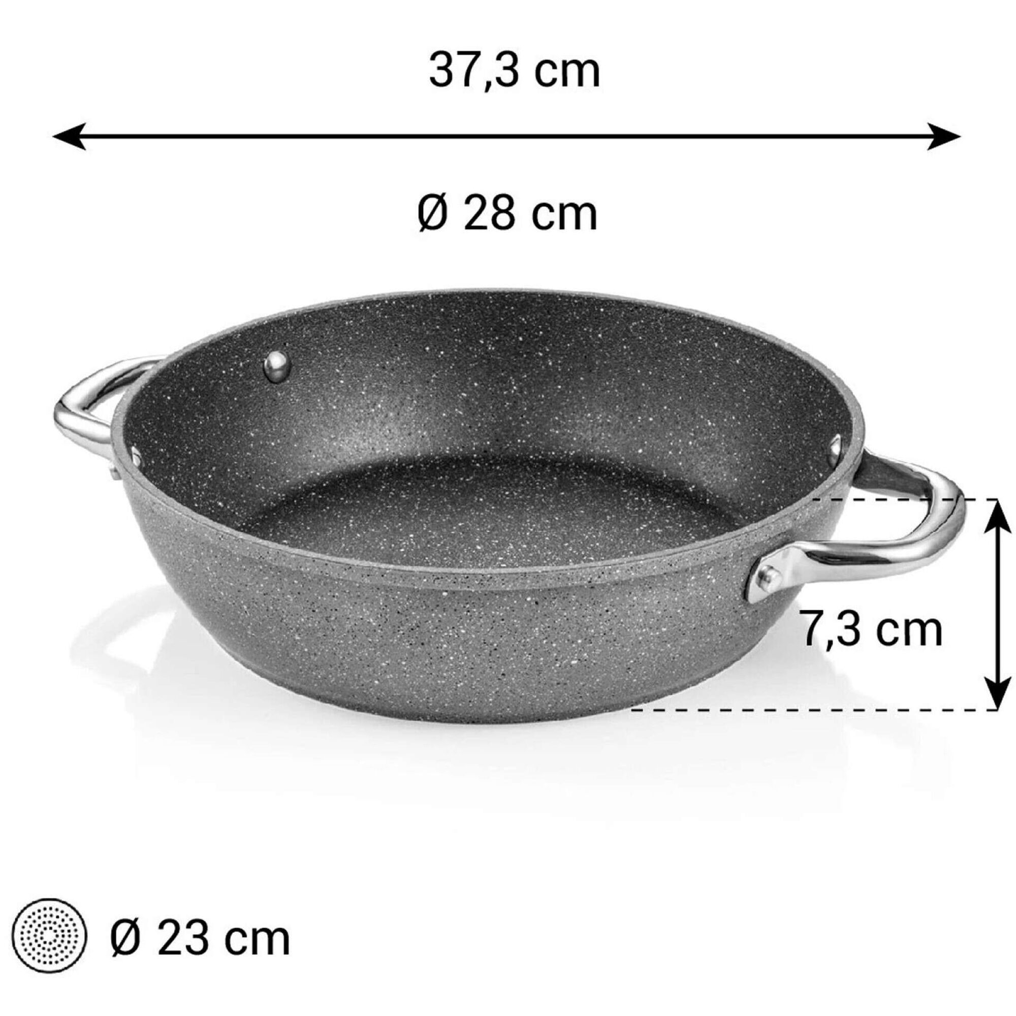 Frigideira I-Premium Stone com 2 Asas 28cm Tescoma