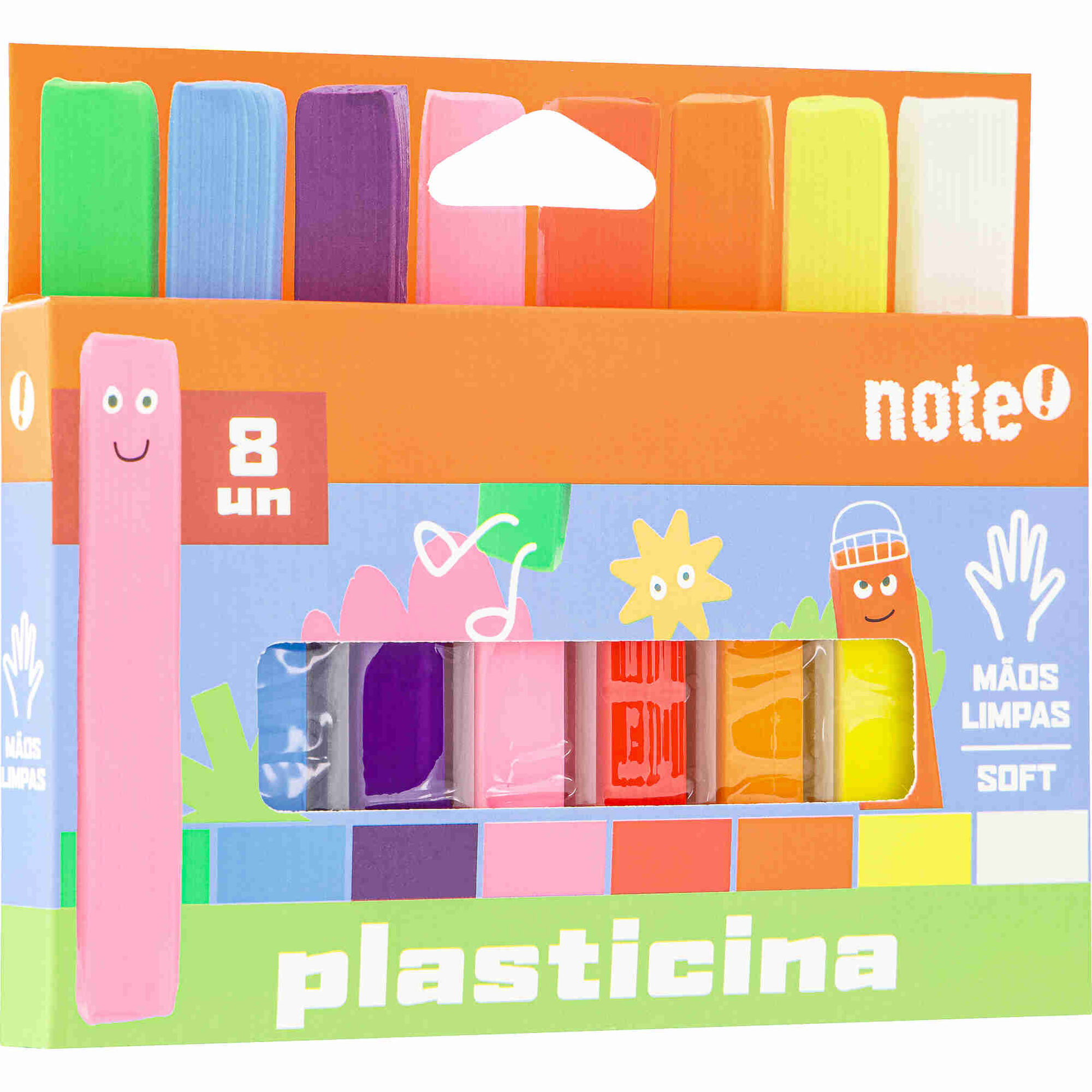 Conjunto 8 Barras de Plasticina Note!