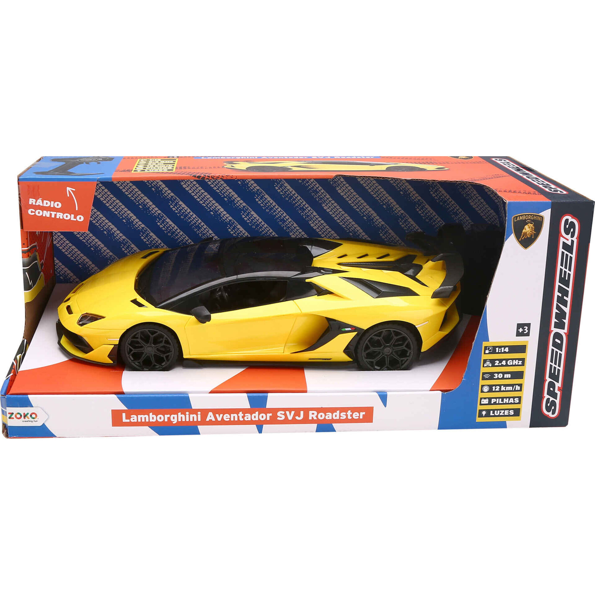 Zoko Speed Wheels - Carro Telecomandado Lamborghini Aventador SVJ Roadster/ Mclaren 570S 1:14
