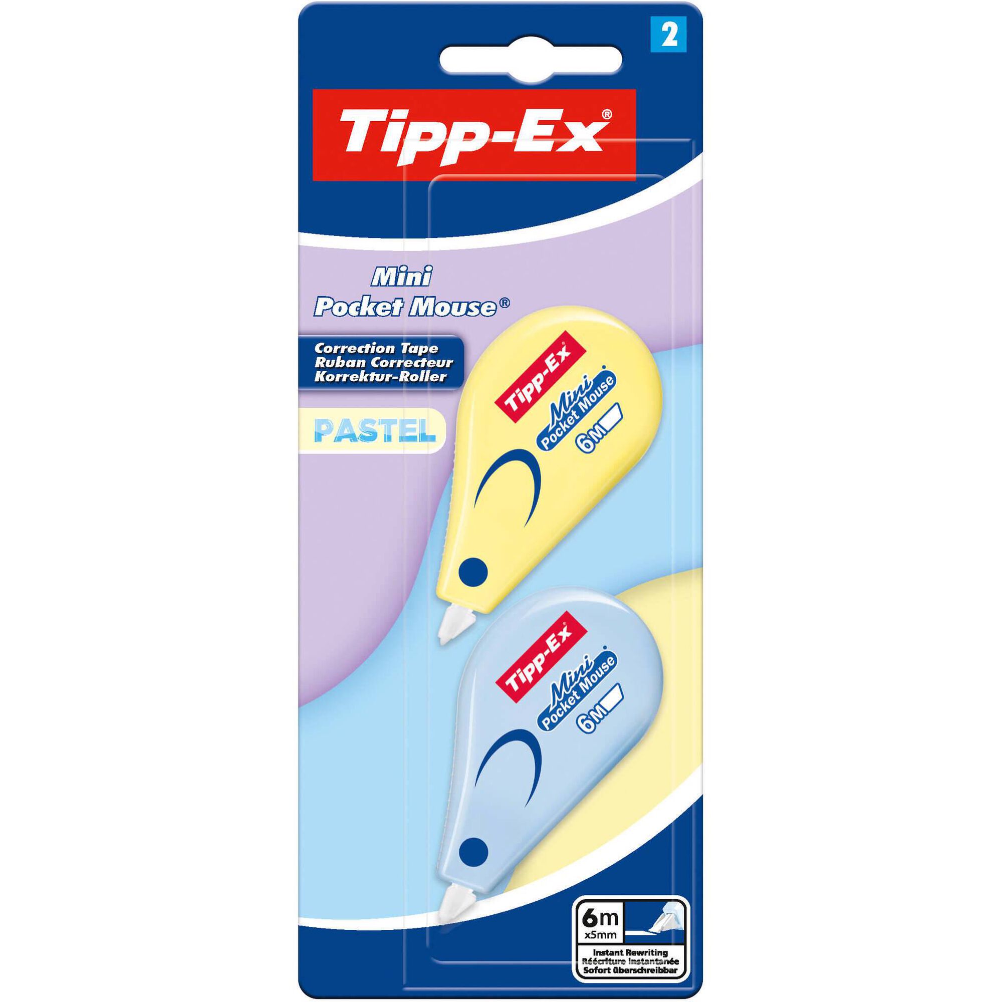 Fita Corretora Mini 5mm x 6m Pastel Tipp-Ex