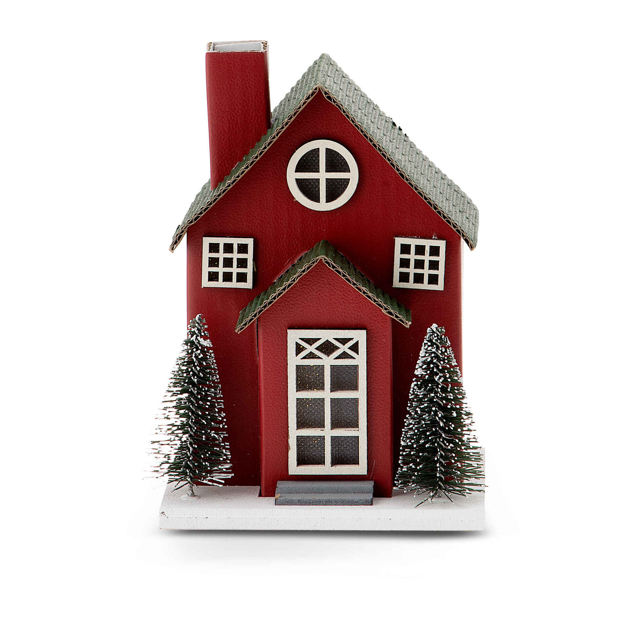 Casinha Vermelha 14cm com Luz