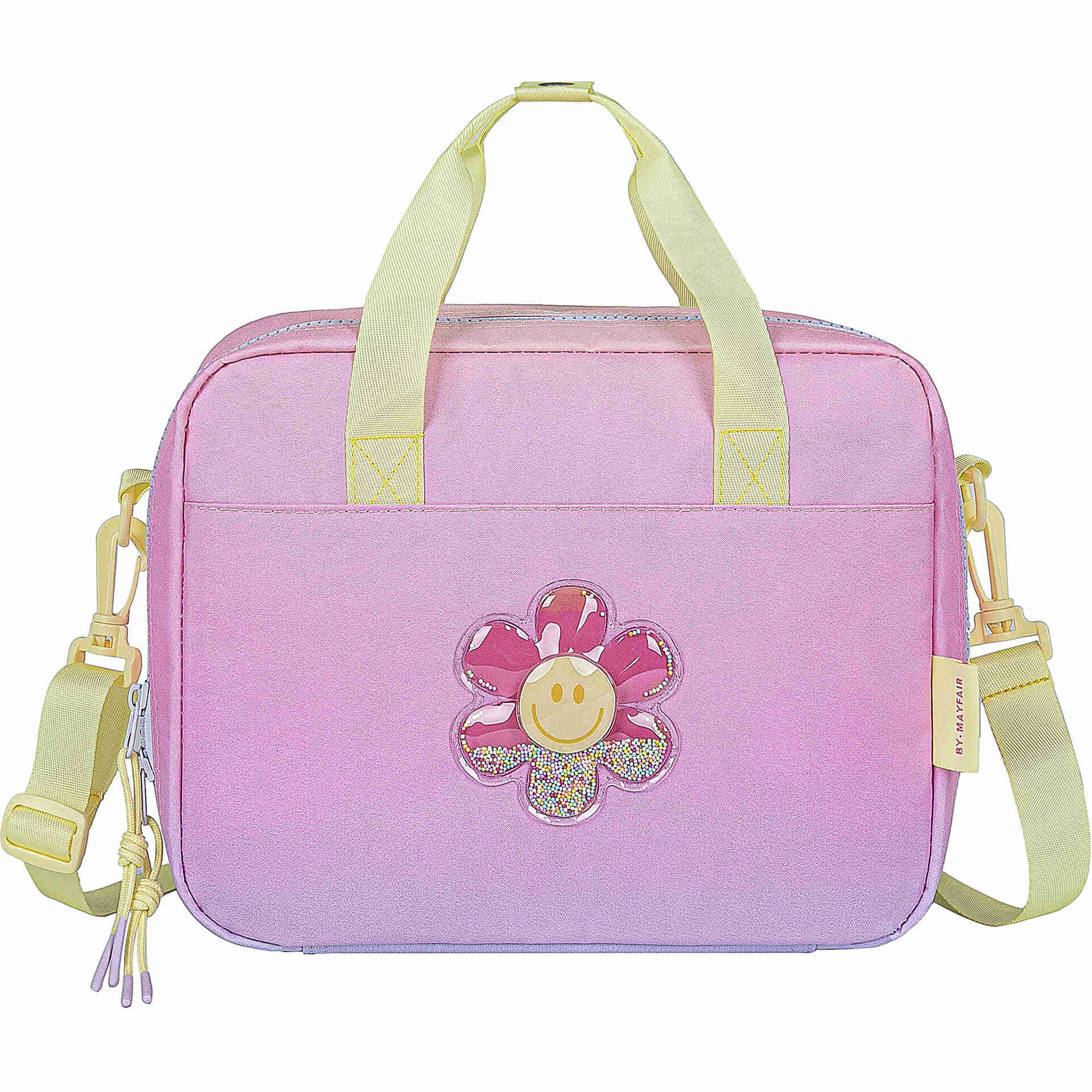 Lancheira Happy Flower 7L Rosa