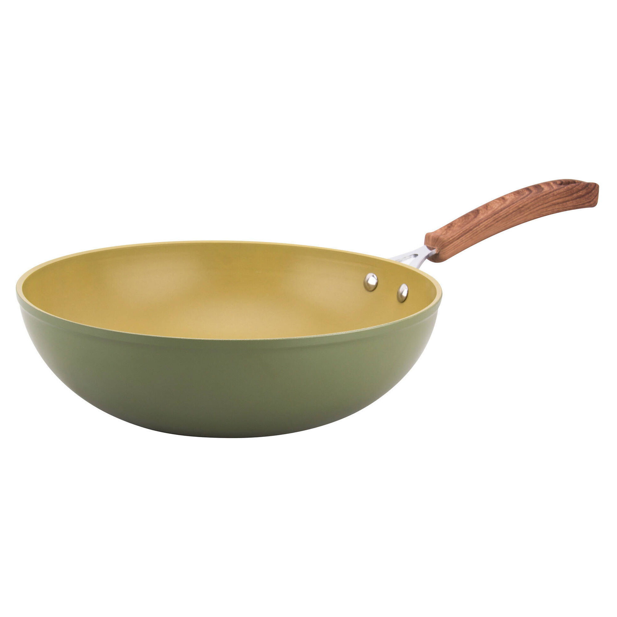 Wok Antiaderente Alumínio 28cm Oliveira Gourmet