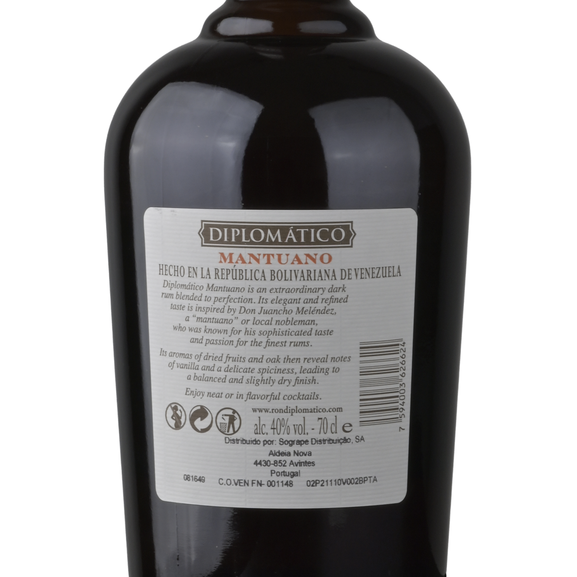 Diplom&aacute;tico Rum Mantuano