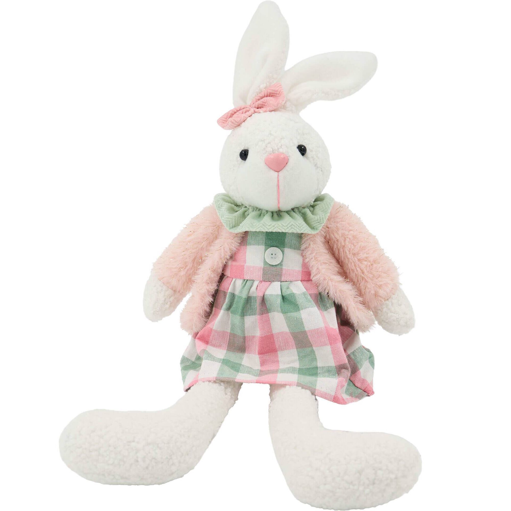 Coelho Decorativo Soft Legs Rosa Kasa