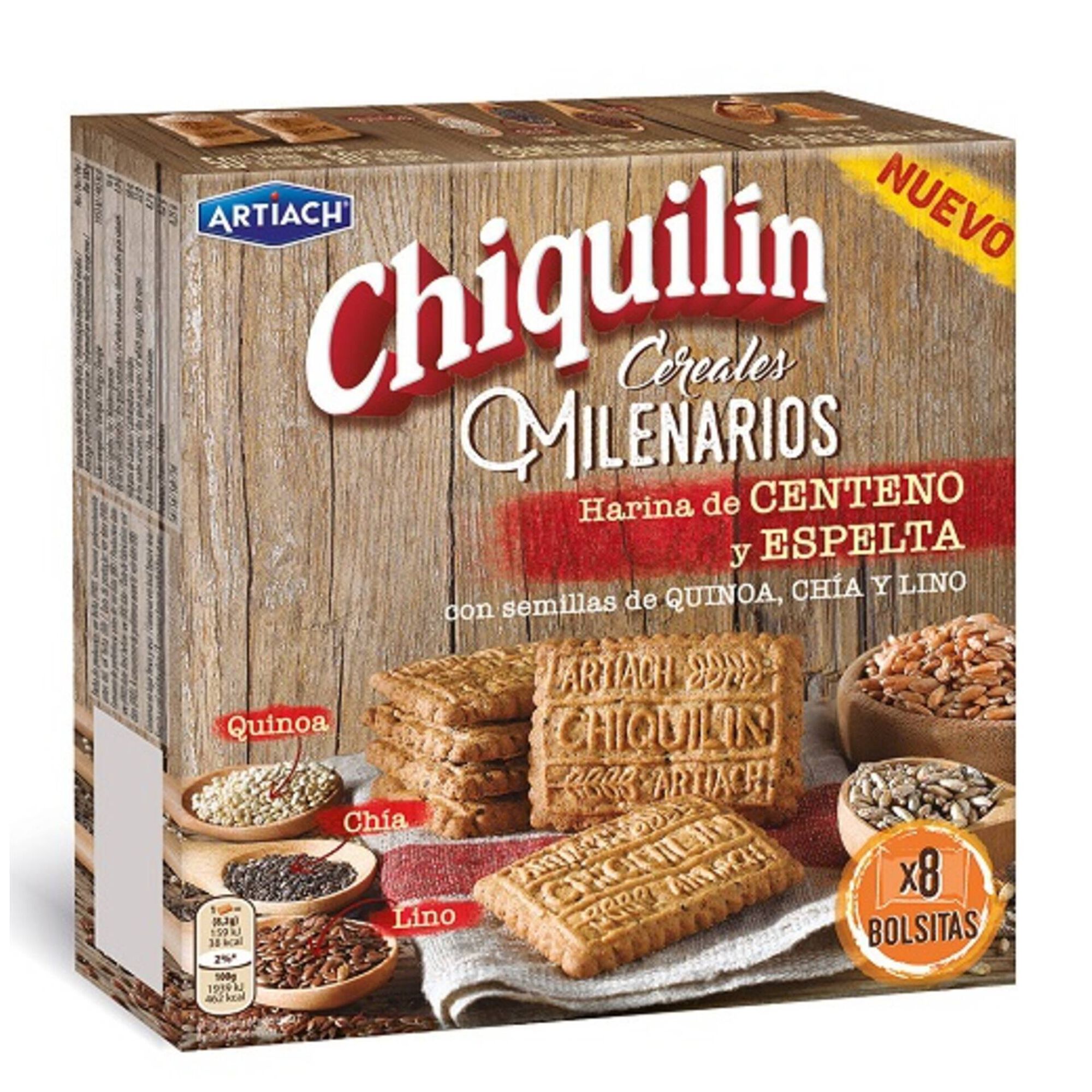 Bolachas de Cereais e Sementes Chiquilín Bolachas de Cereais e Sementes Chiquilín