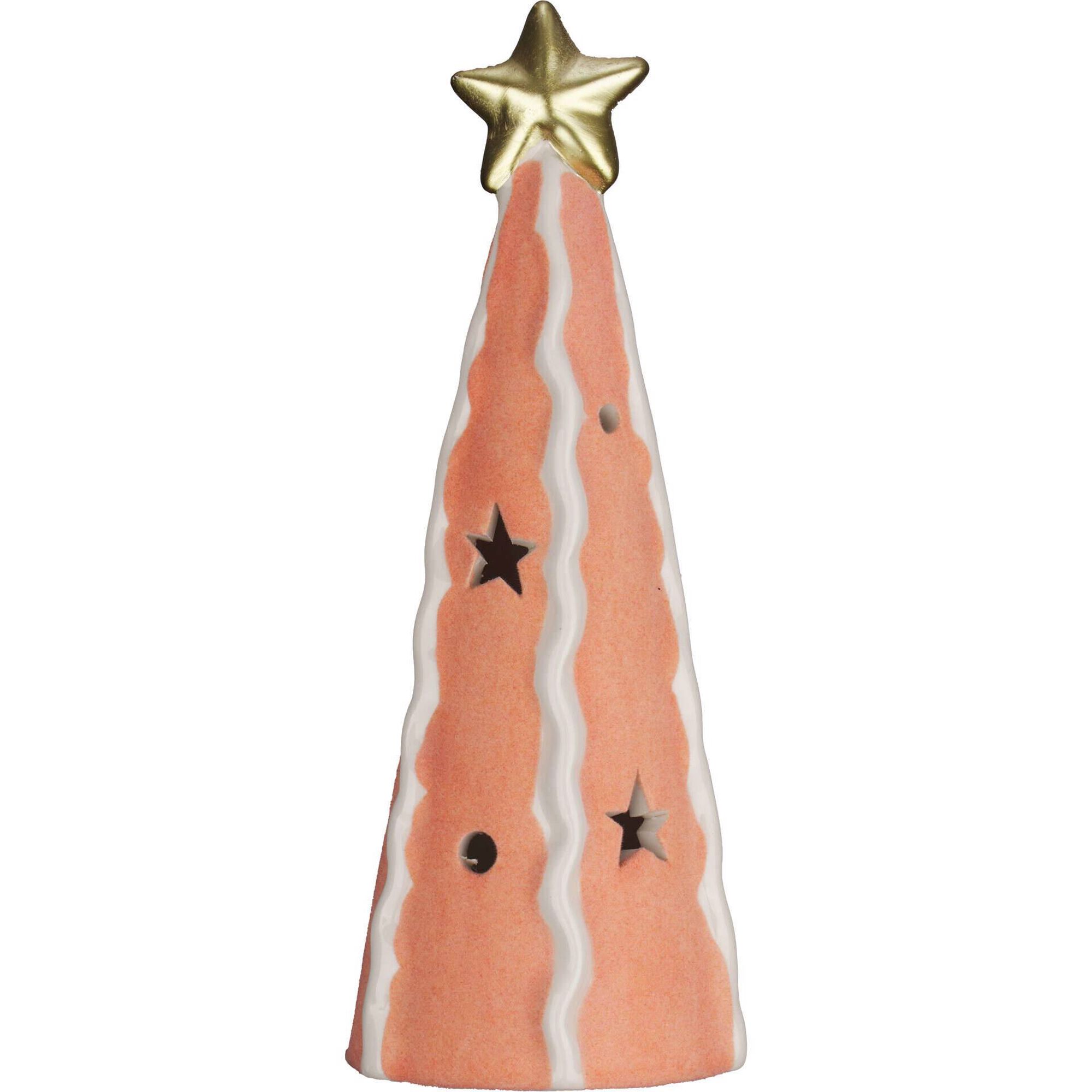 Árvore em Veludo 24cm Laranja