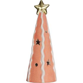 &Aacute;rvore em Veludo 24cm Laranja