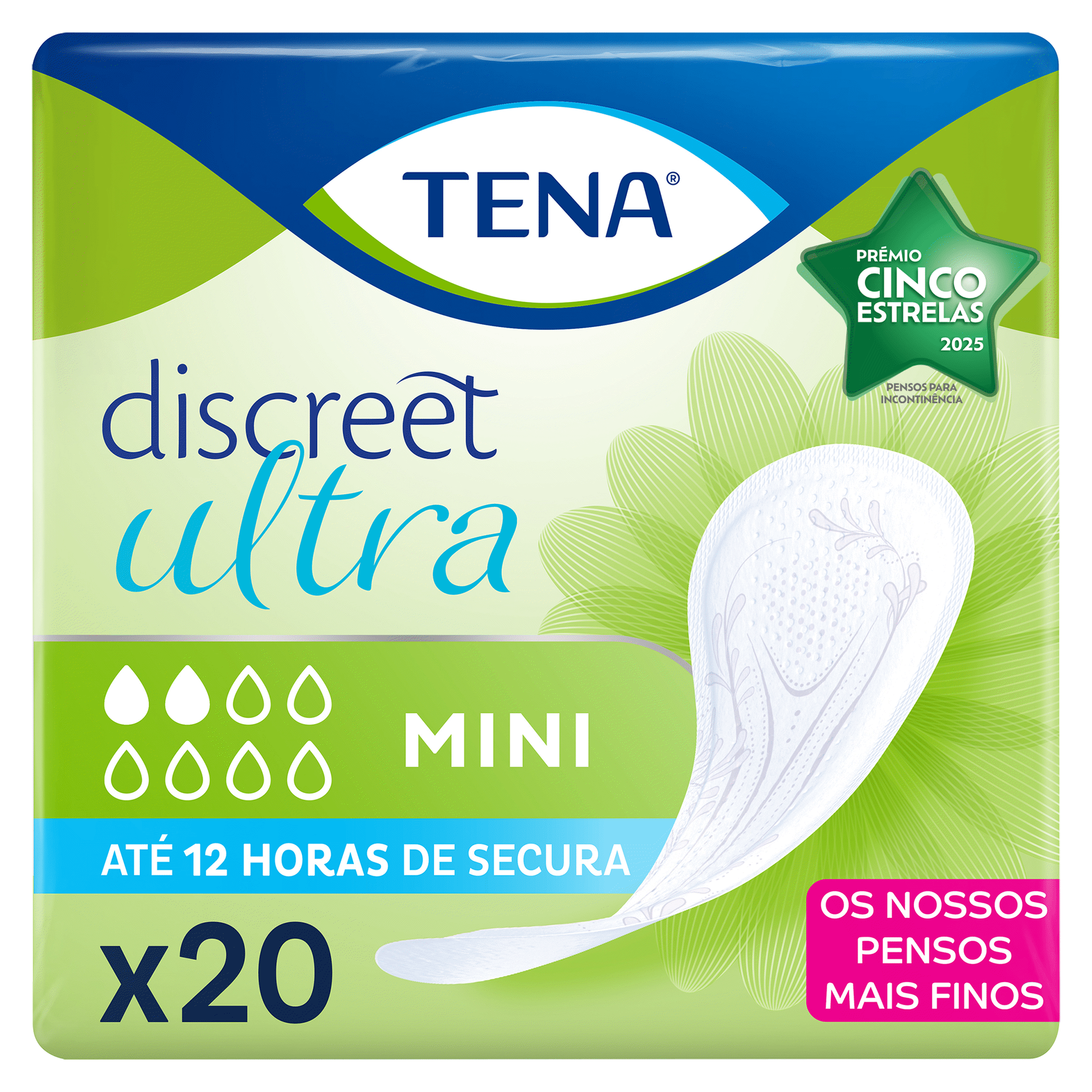 Pensos Incontinência Discreet Mini Ultra