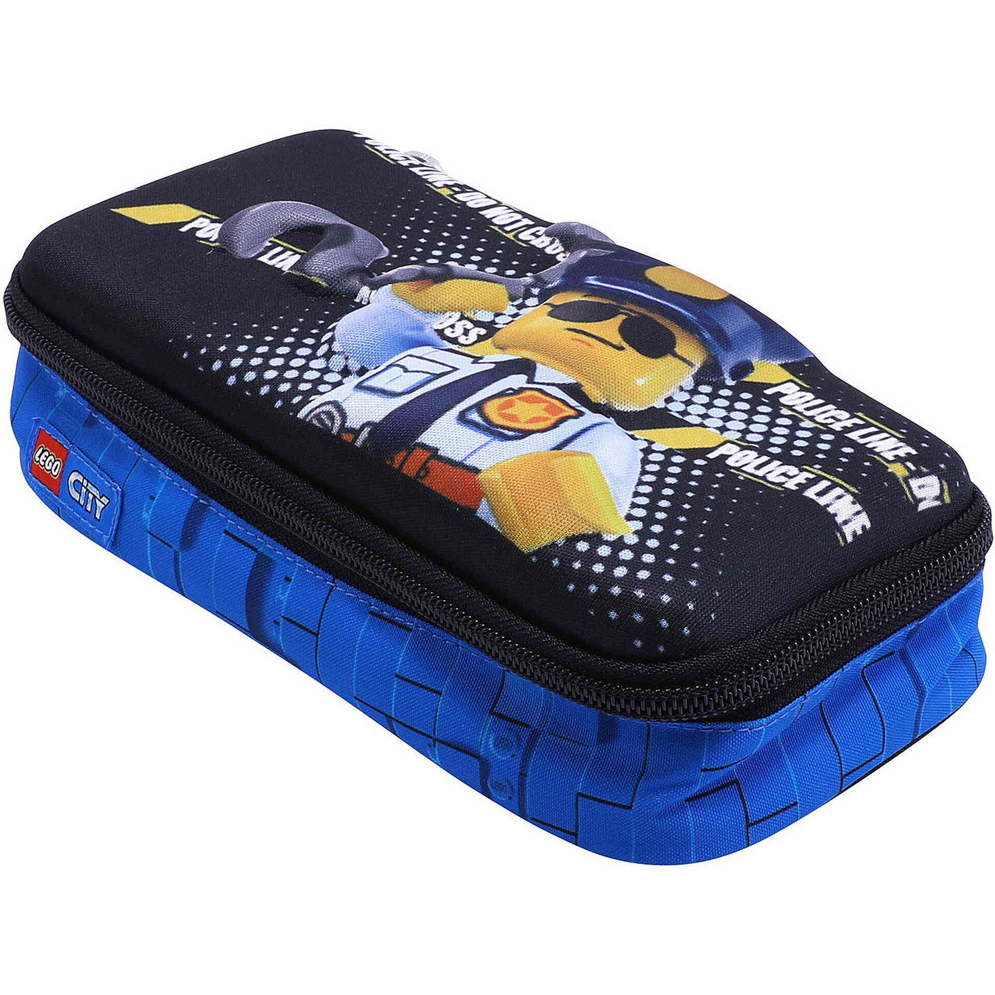 Estojo 3D Azul e Preto Police Line