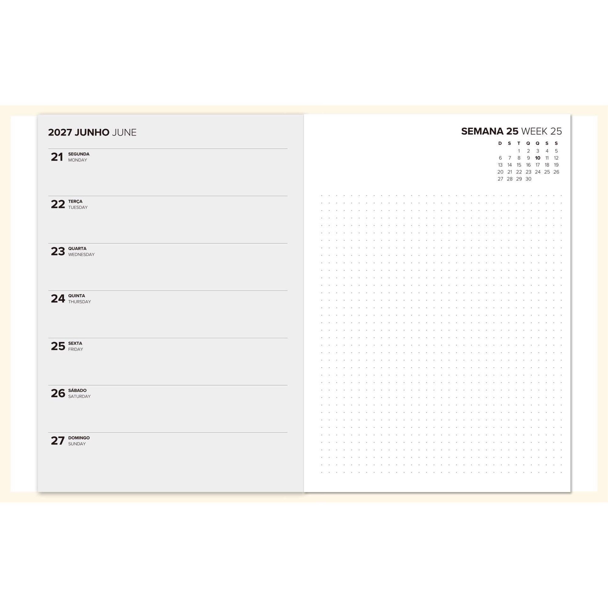 Agenda A7 2027 12 Meses (v&aacute;rias cores) Note!
