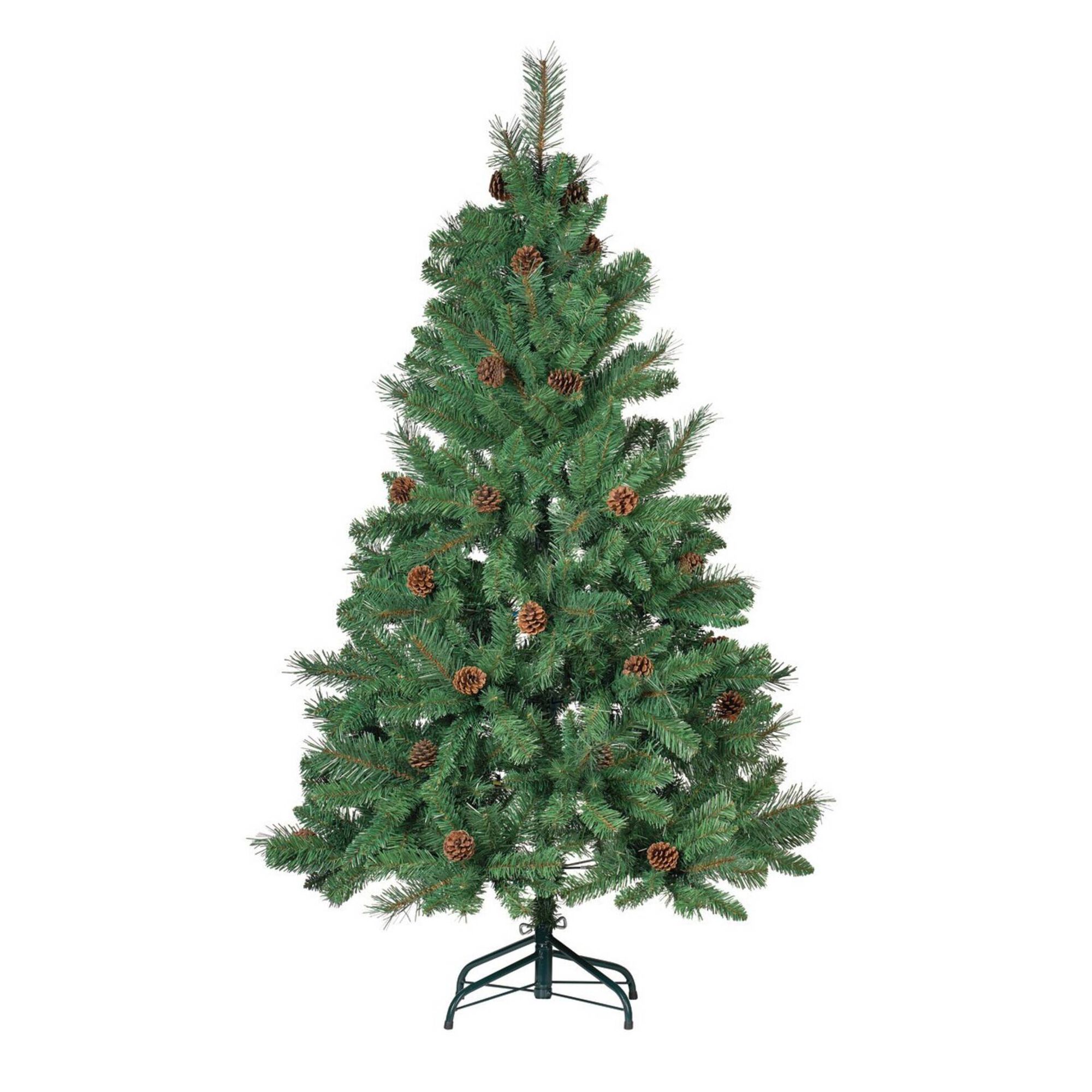 Árvore Natal com Pinhas Nº11 210cm Verde Premium