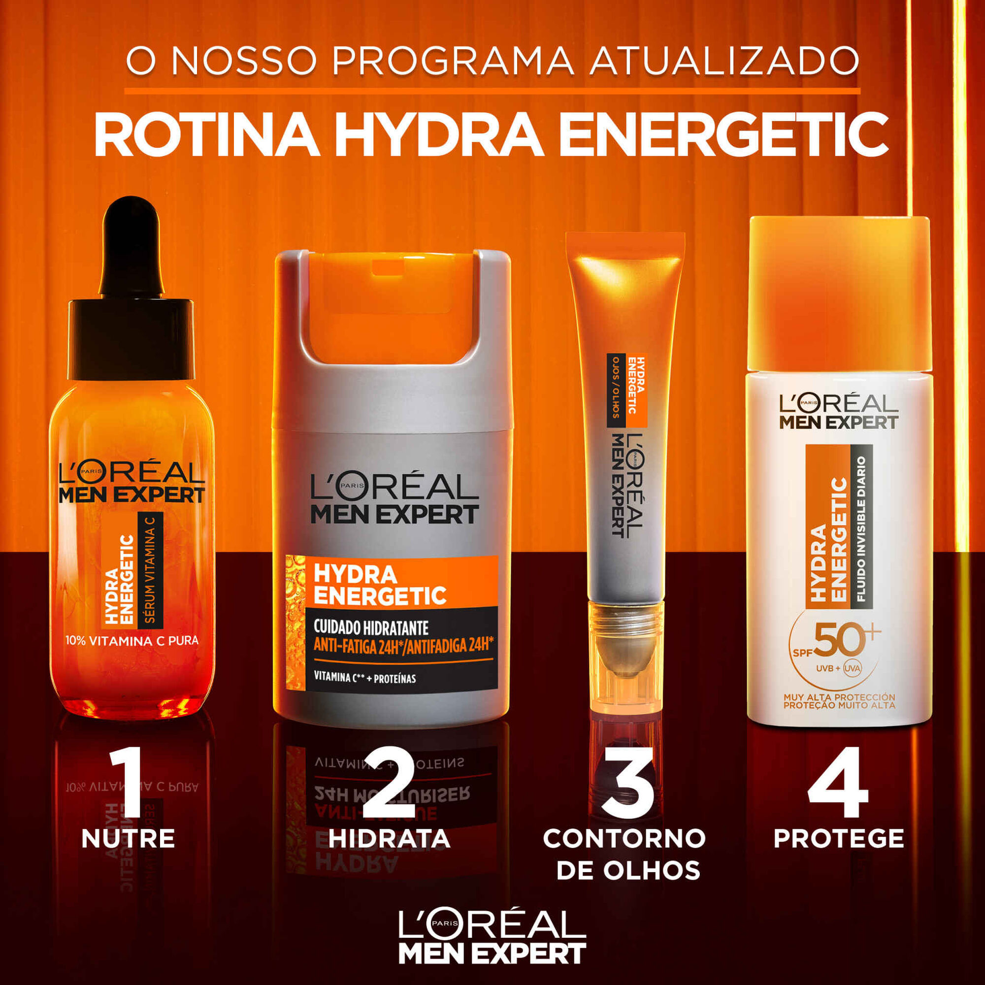 Fluído de Rosto Men Expert Hydra Energetic FPS 50+ Fluído de Rosto Men Expert Hydra Energetic FPS 50+