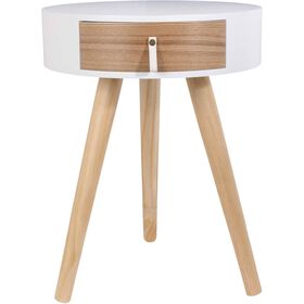 Mesa Cabeceira Branca Nora